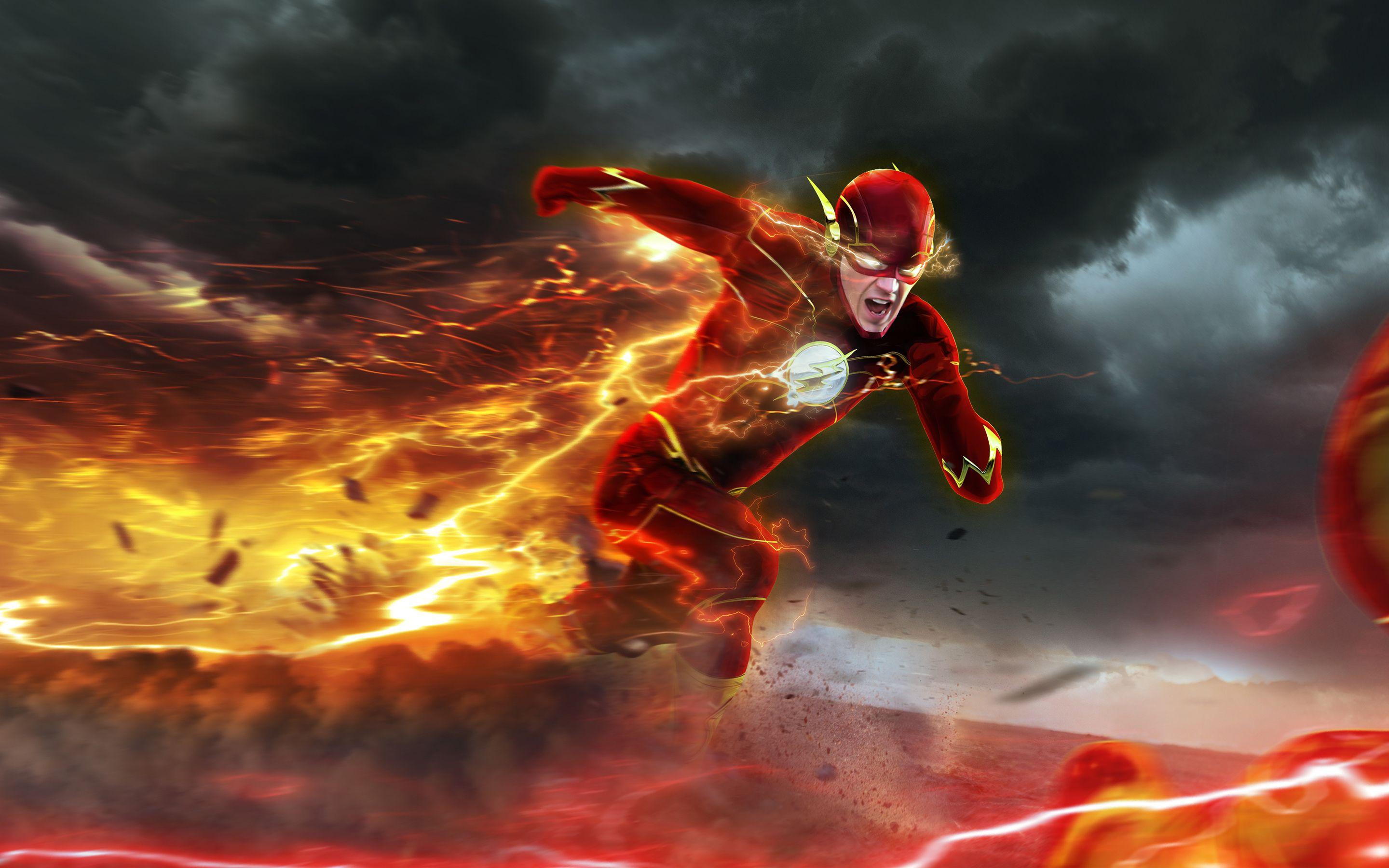 The Flash 4K Wallpaper Free The Flash 4K Background