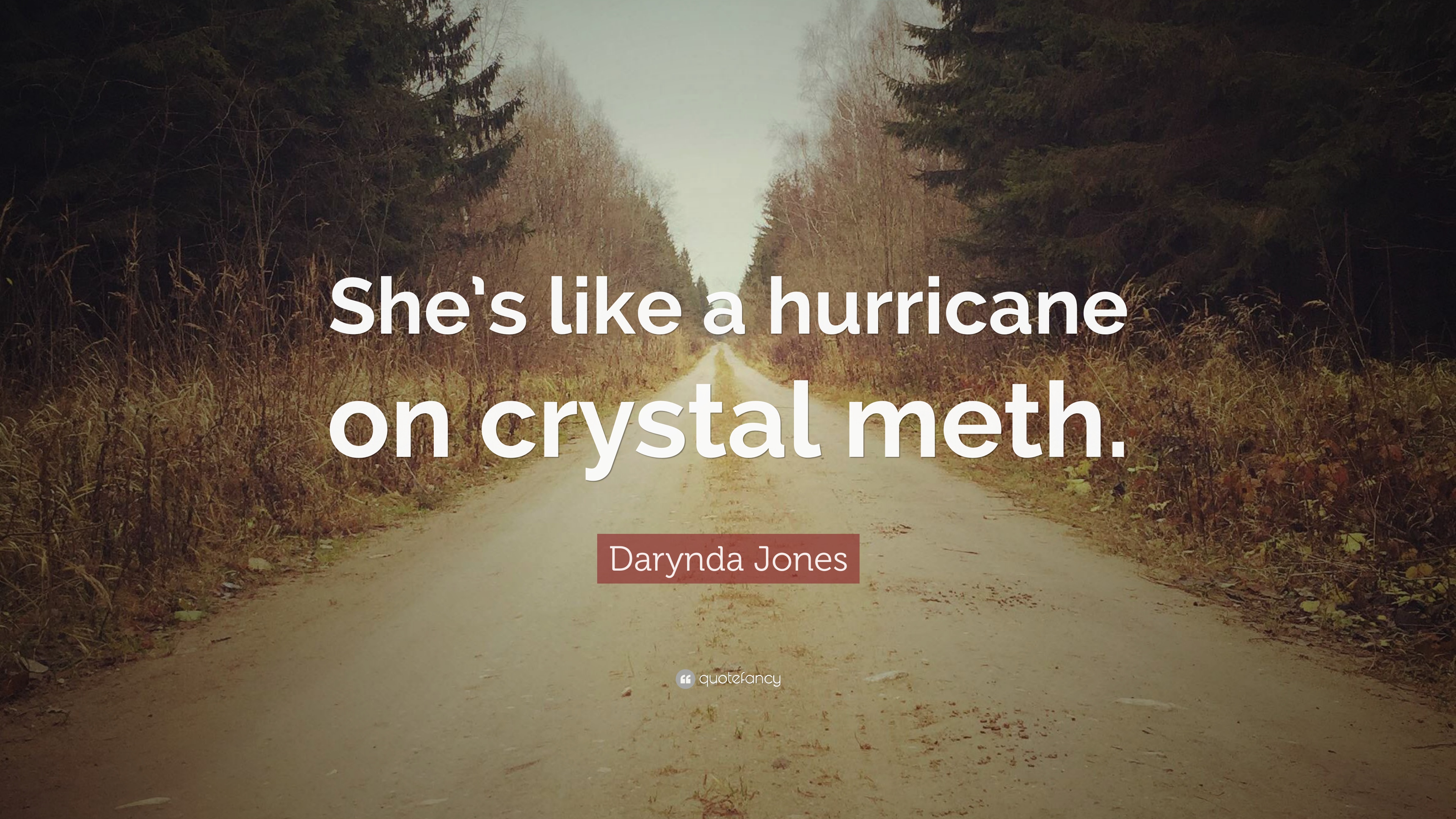 Darynda Jones Quote: “She's like a hurricane on crystal meth