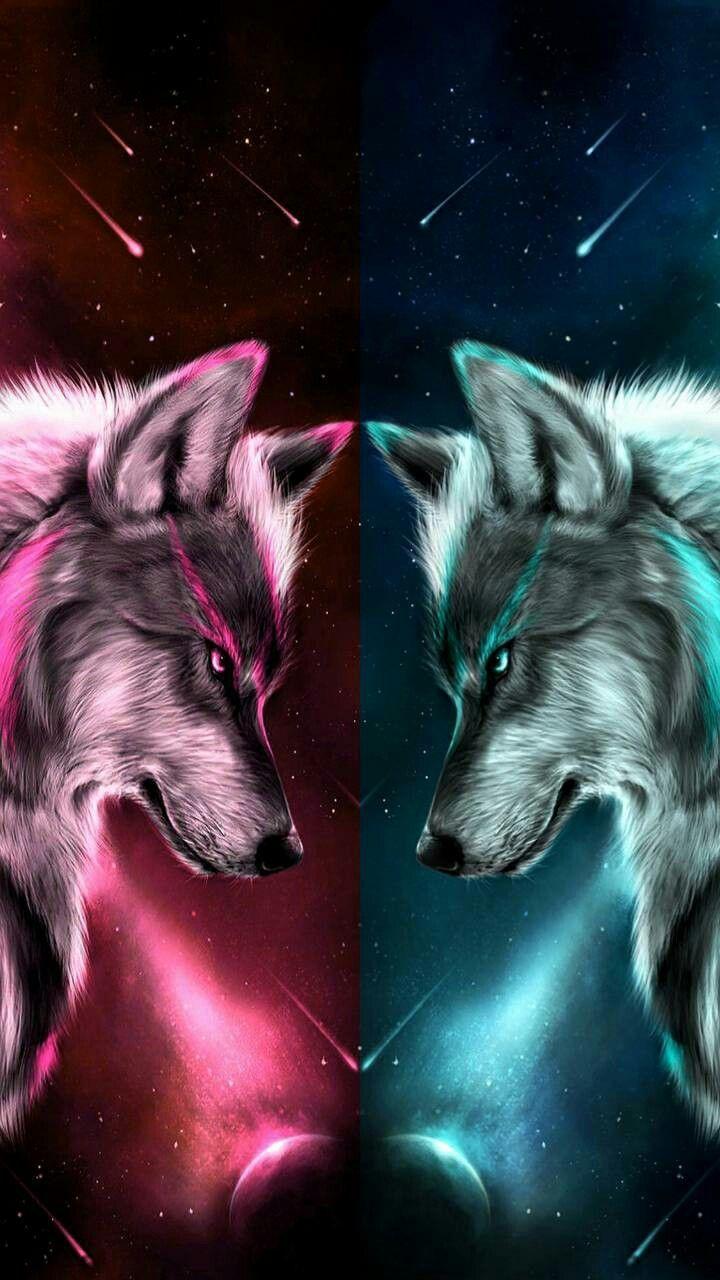Fire and Ice Wolf Wallpaper Free .wallpaperaccess.com