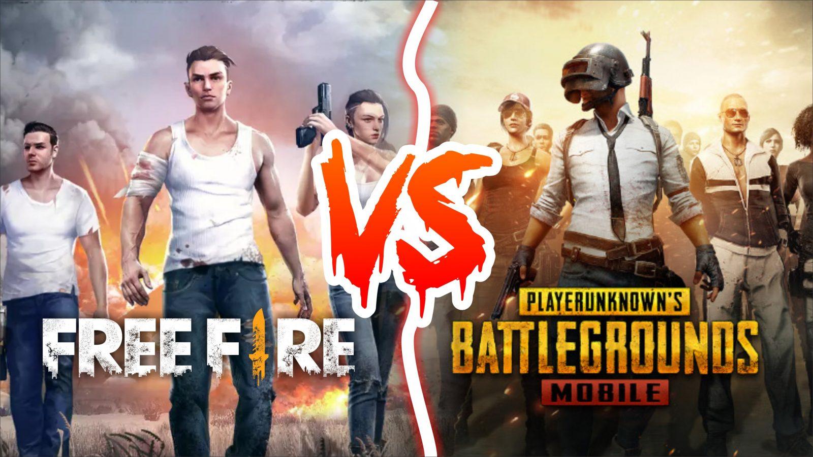 Free Fire Vs Pubg Wallpapers Wallpaper Cave