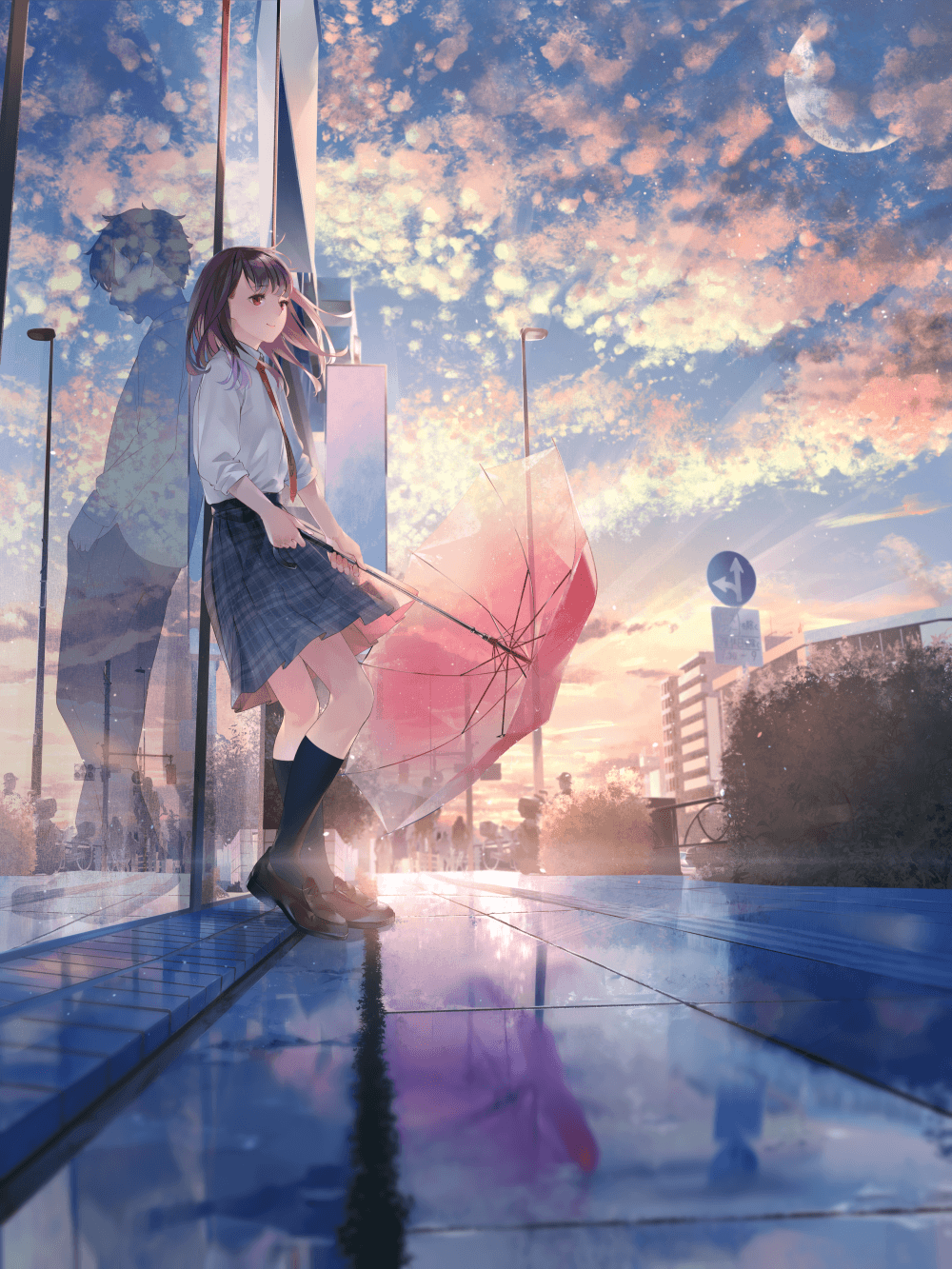 Anime Sad Girl Scenery Rain Wallpapers - Wallpaper Cave