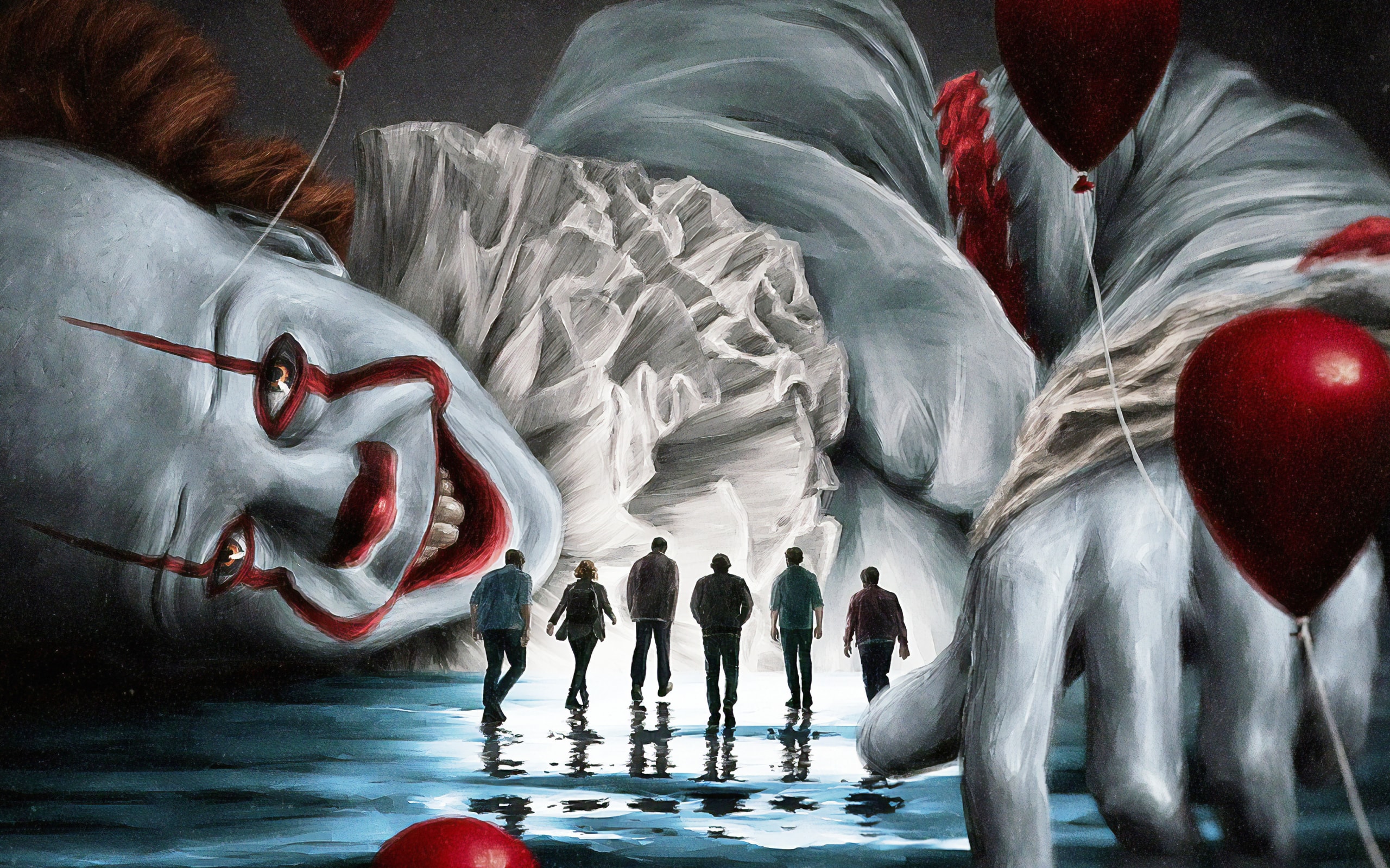 Wallpaper of Clown, It Chapter Two, Pennywise background