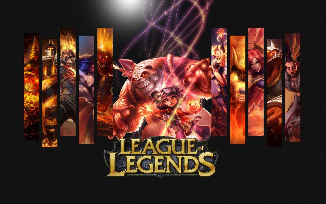 Champions On Fire Wallpaper League Of Legends