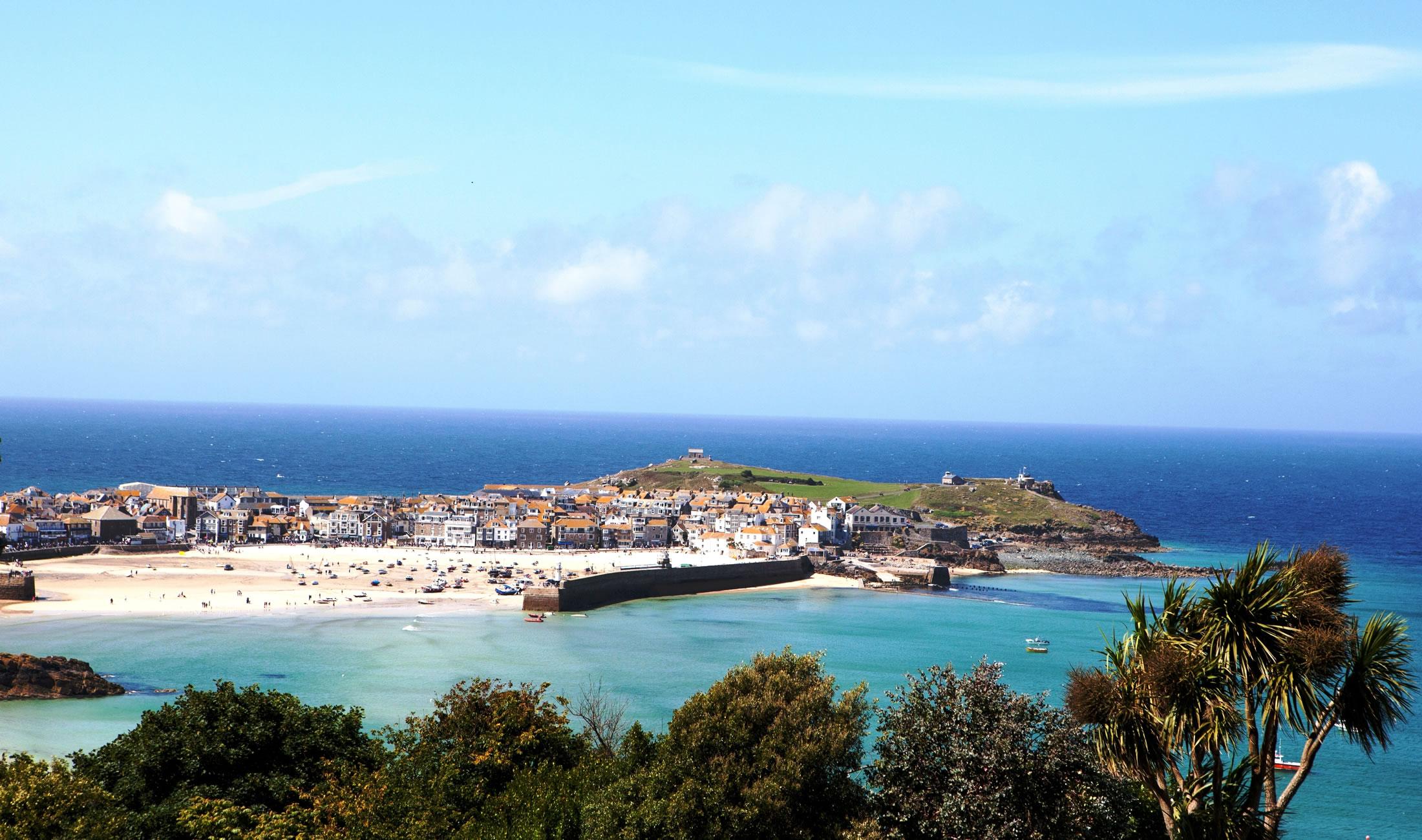 Godrevy Island St Ives United Kingdom Wallpapers Wallpaper Cave