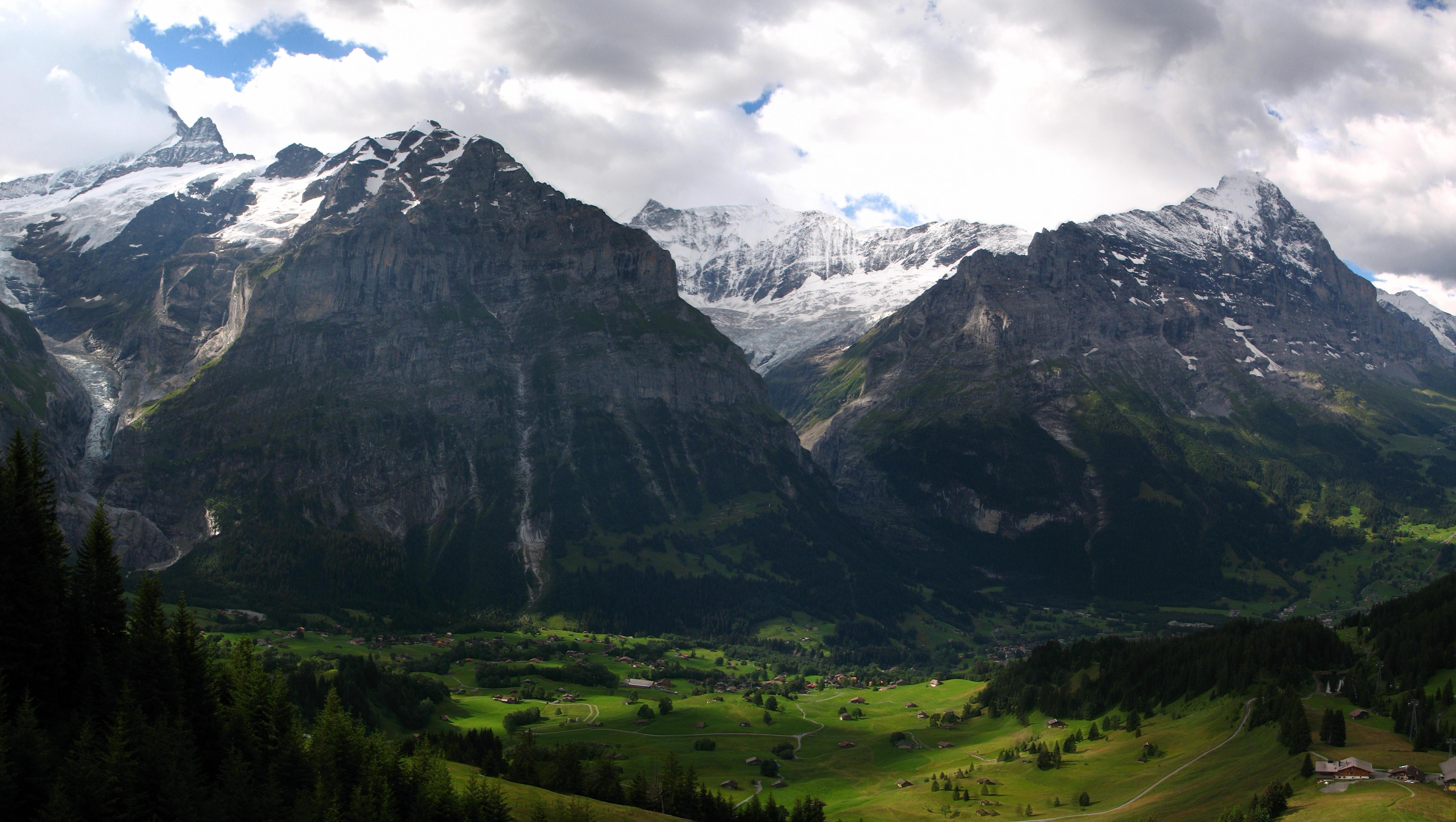 Eiger Mountain Grindelwald Switzerland Wallpapers Wallpaper Cave