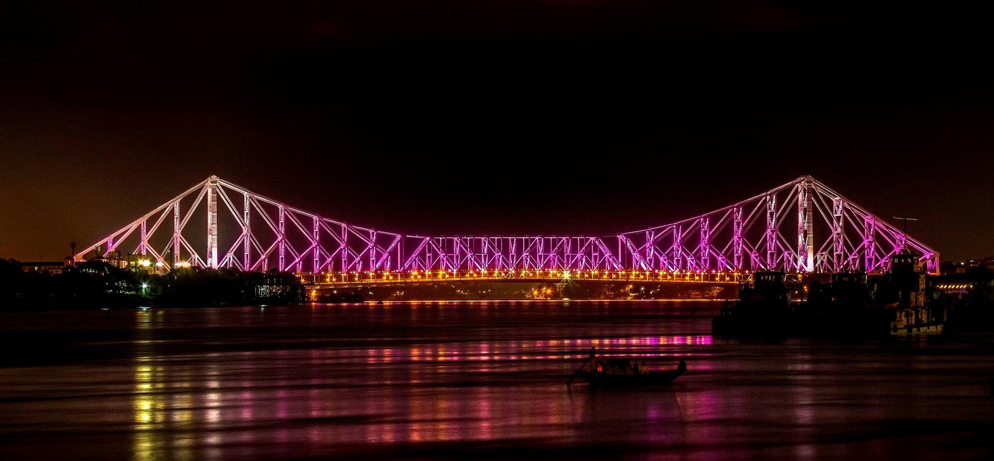 Kolkata, Howrah Bridge Wallpaper HD .wallup.net