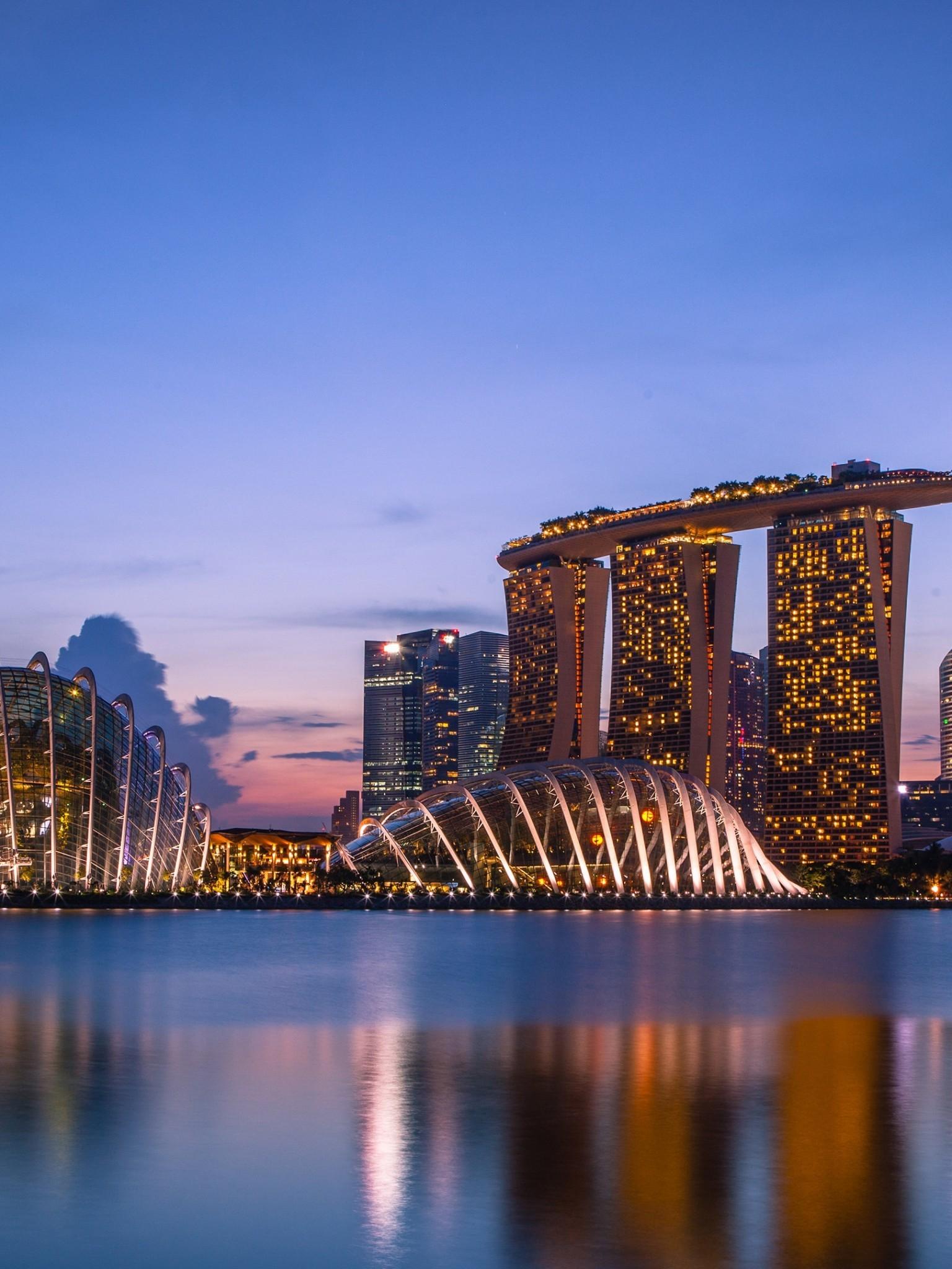 Download 1536x2048 Singapore, Marina Bay Sands, Modern