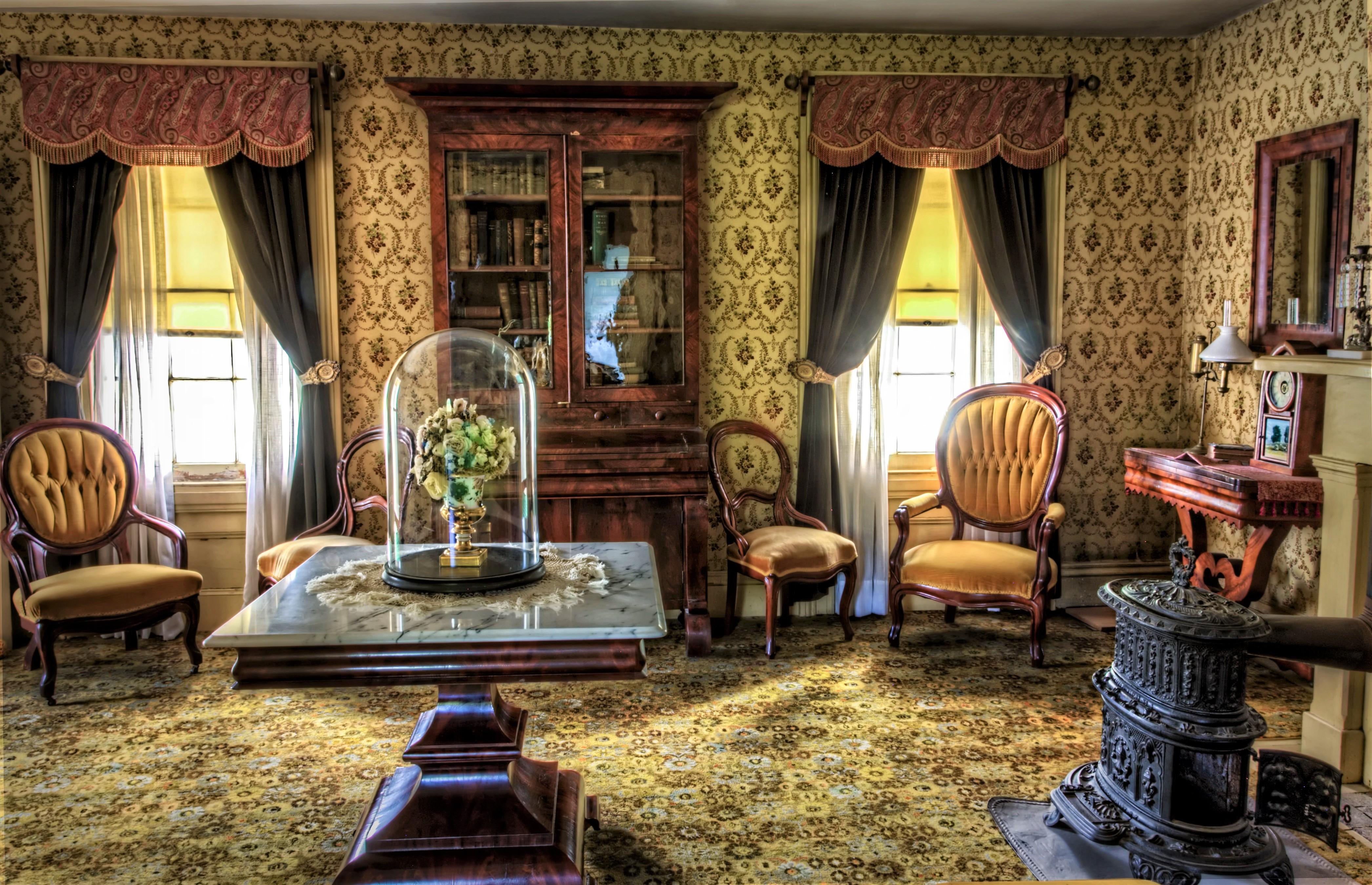 Room In Victorian Mansion 4k Ultra HD Wallpaper. Background