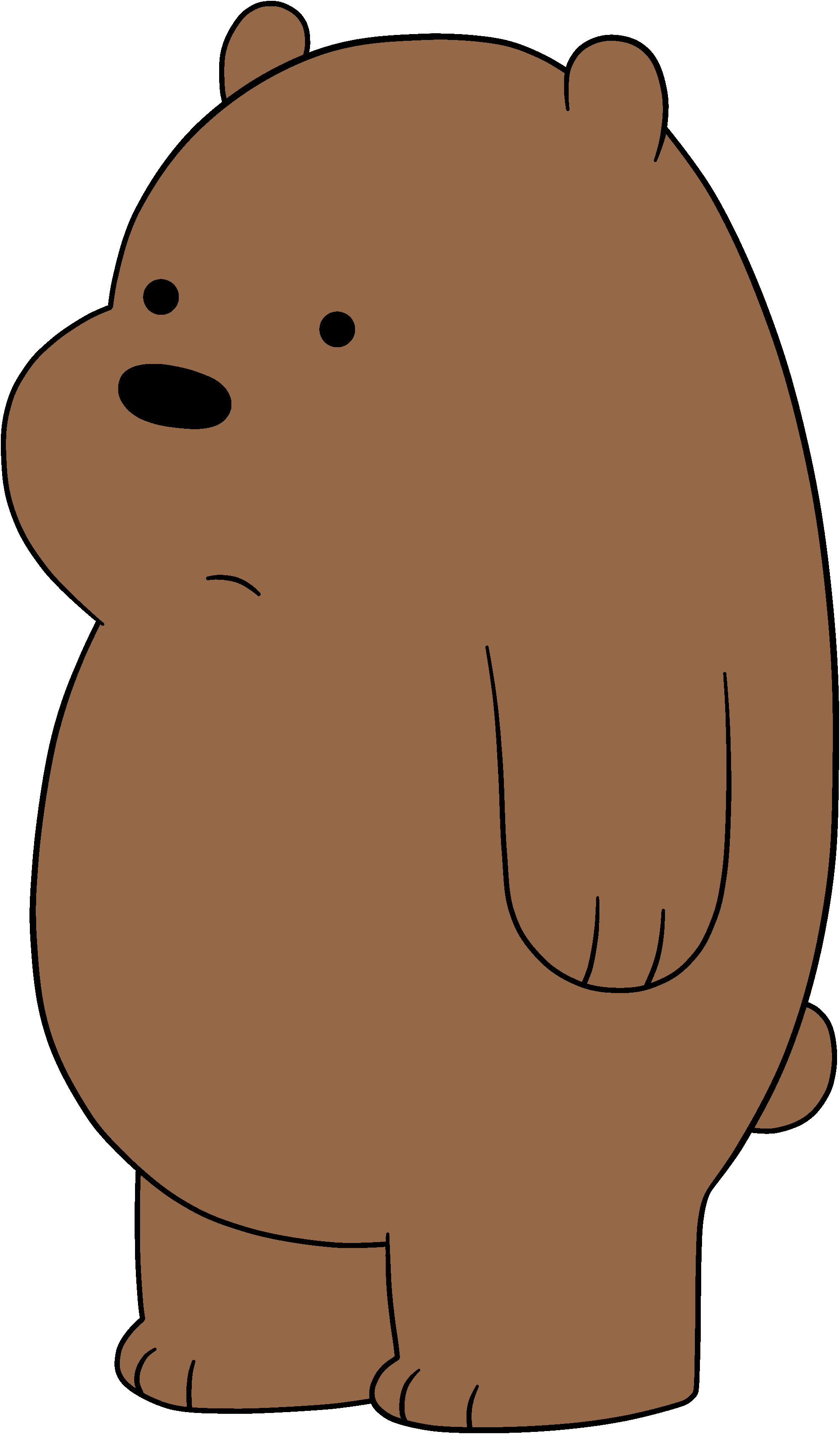 HD Bear Nose Png Bare Bears Brown, Free Unlimited