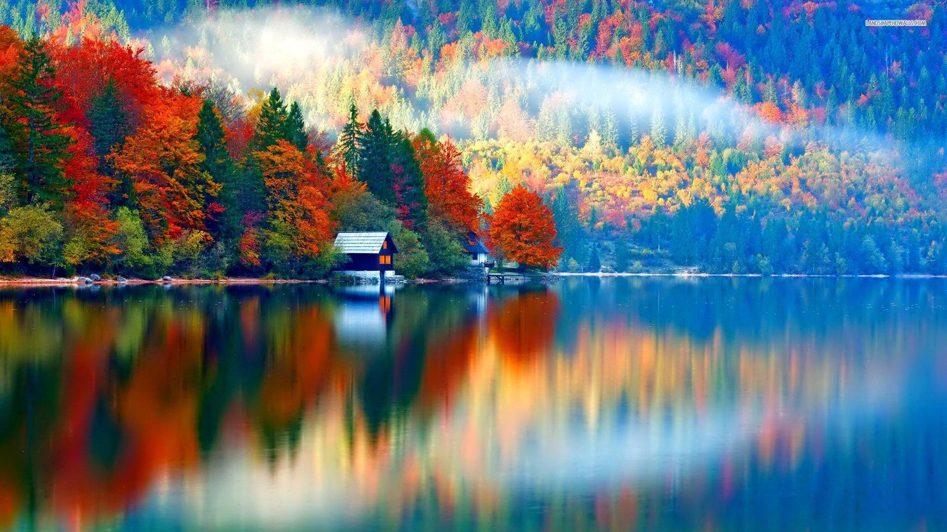 Amazing Fall Wallpaper Lake Wallpaper Hd, HD