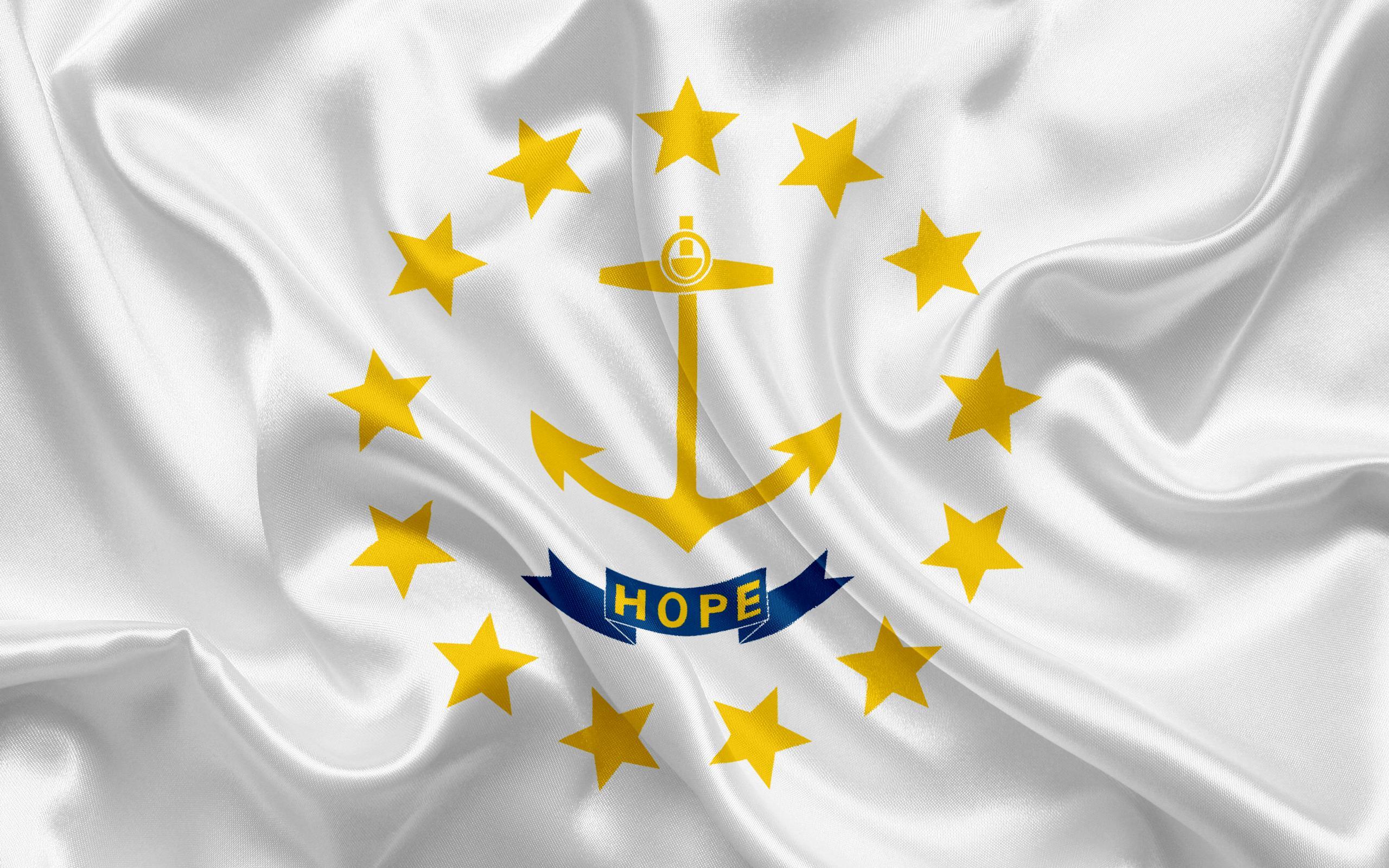 Download wallpaper Rhode Island State Flag, flags of States