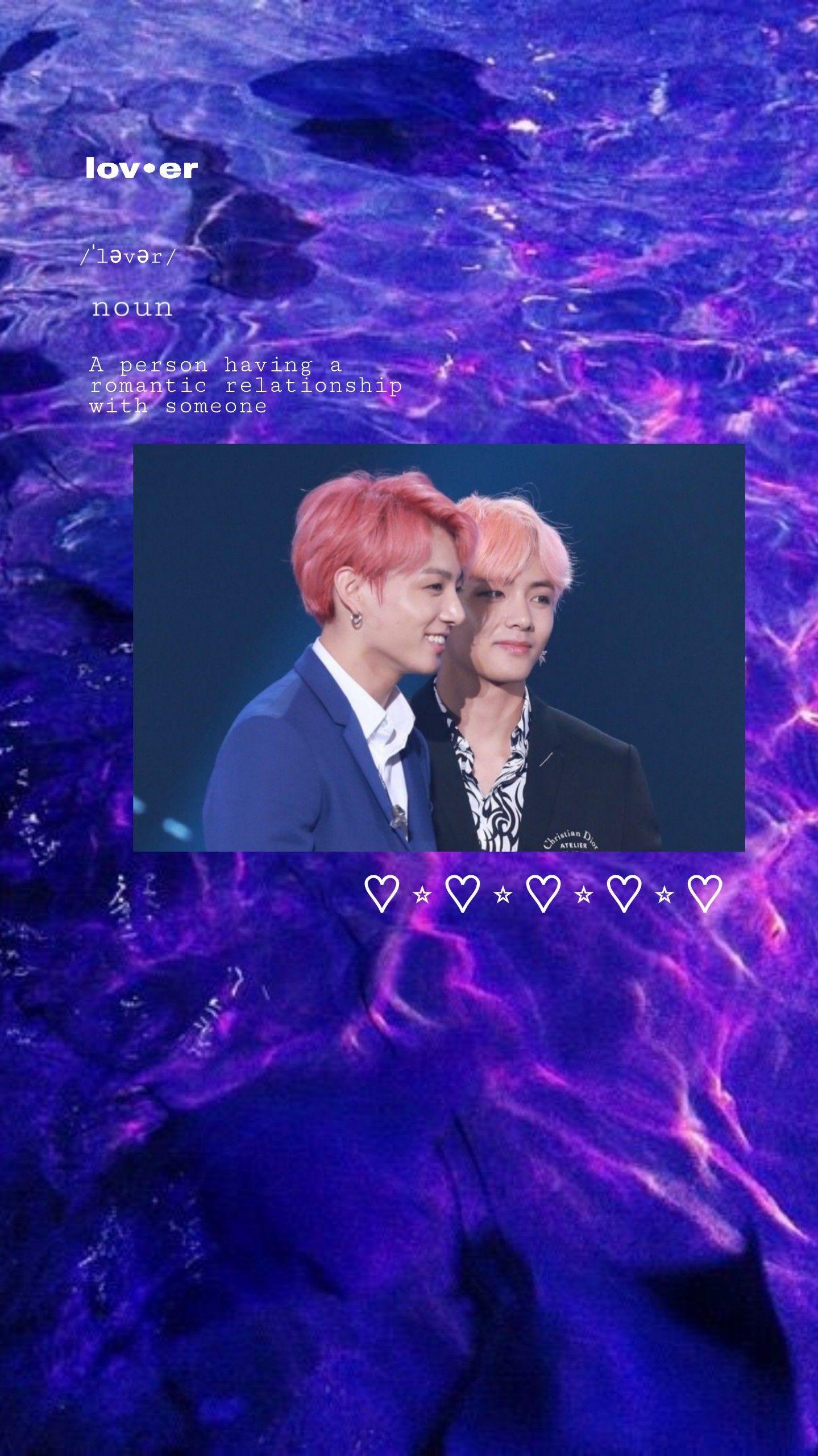 taekook #aesthetic #purple #wallpaper #bts