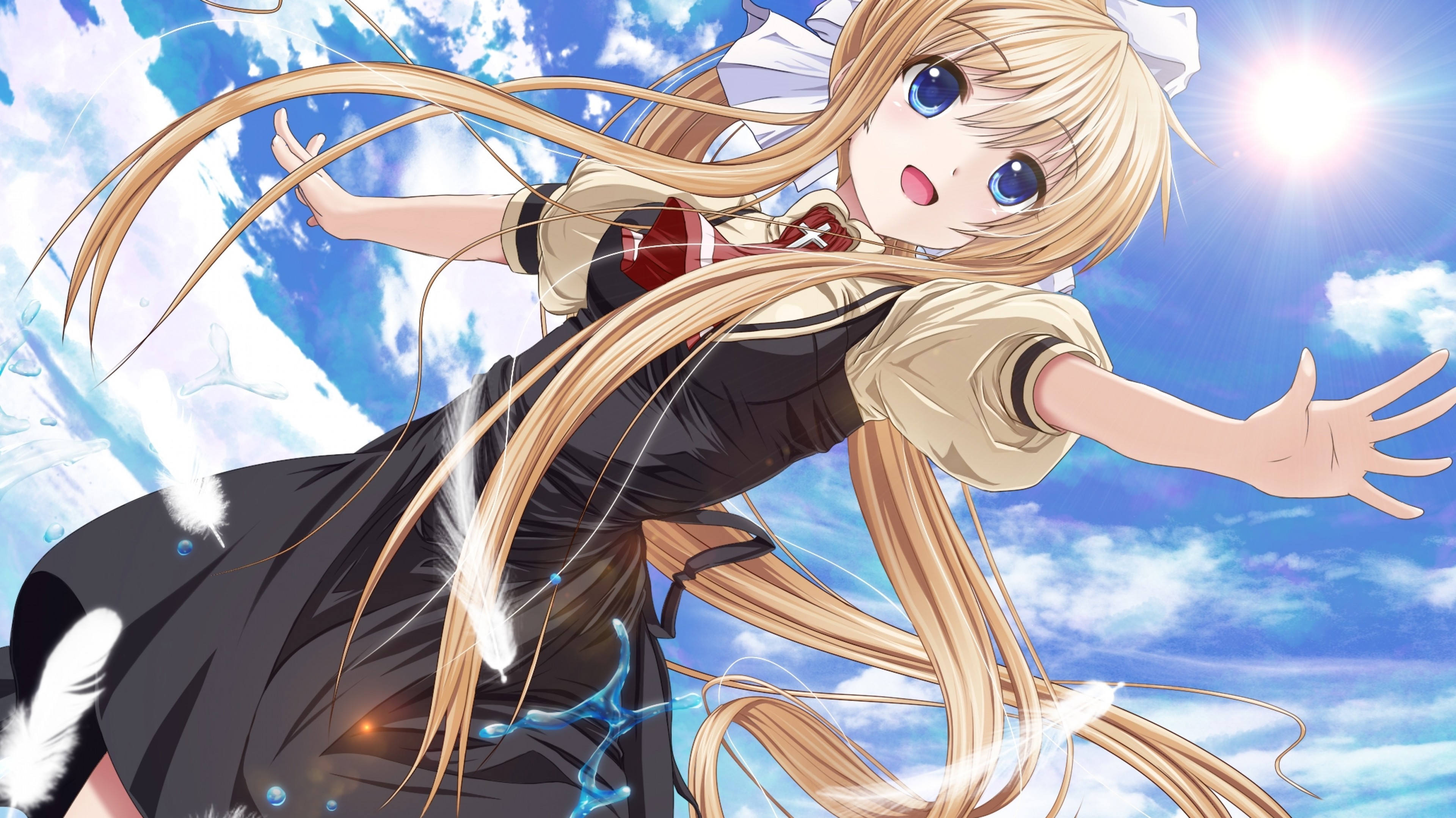 Download 3840x2160 Kamio Misuzu, Air, Blonde, School Uniform
