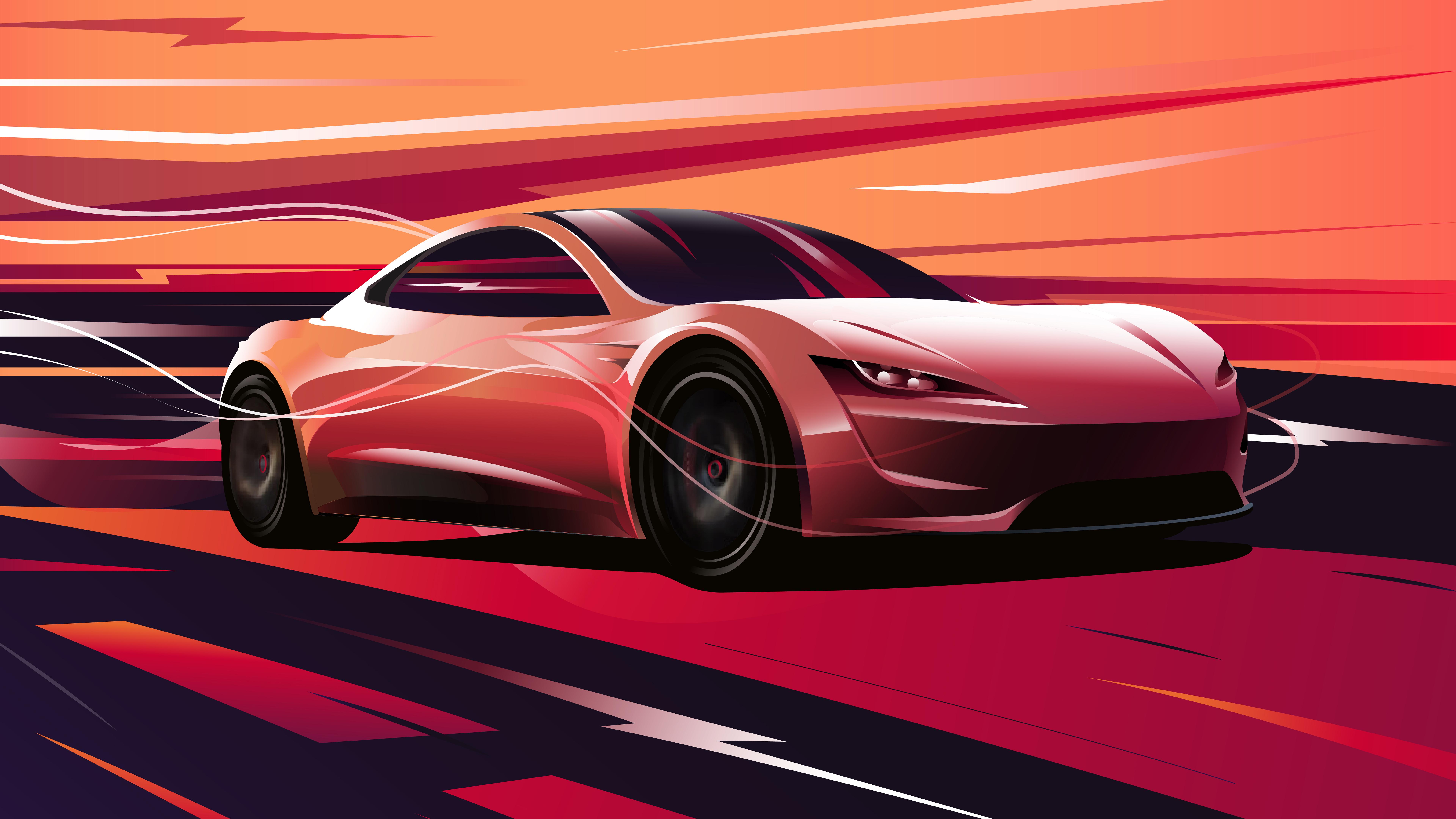 Tesla Roadster 2020 4K 8K Wallpaper .hdwallpaper.in