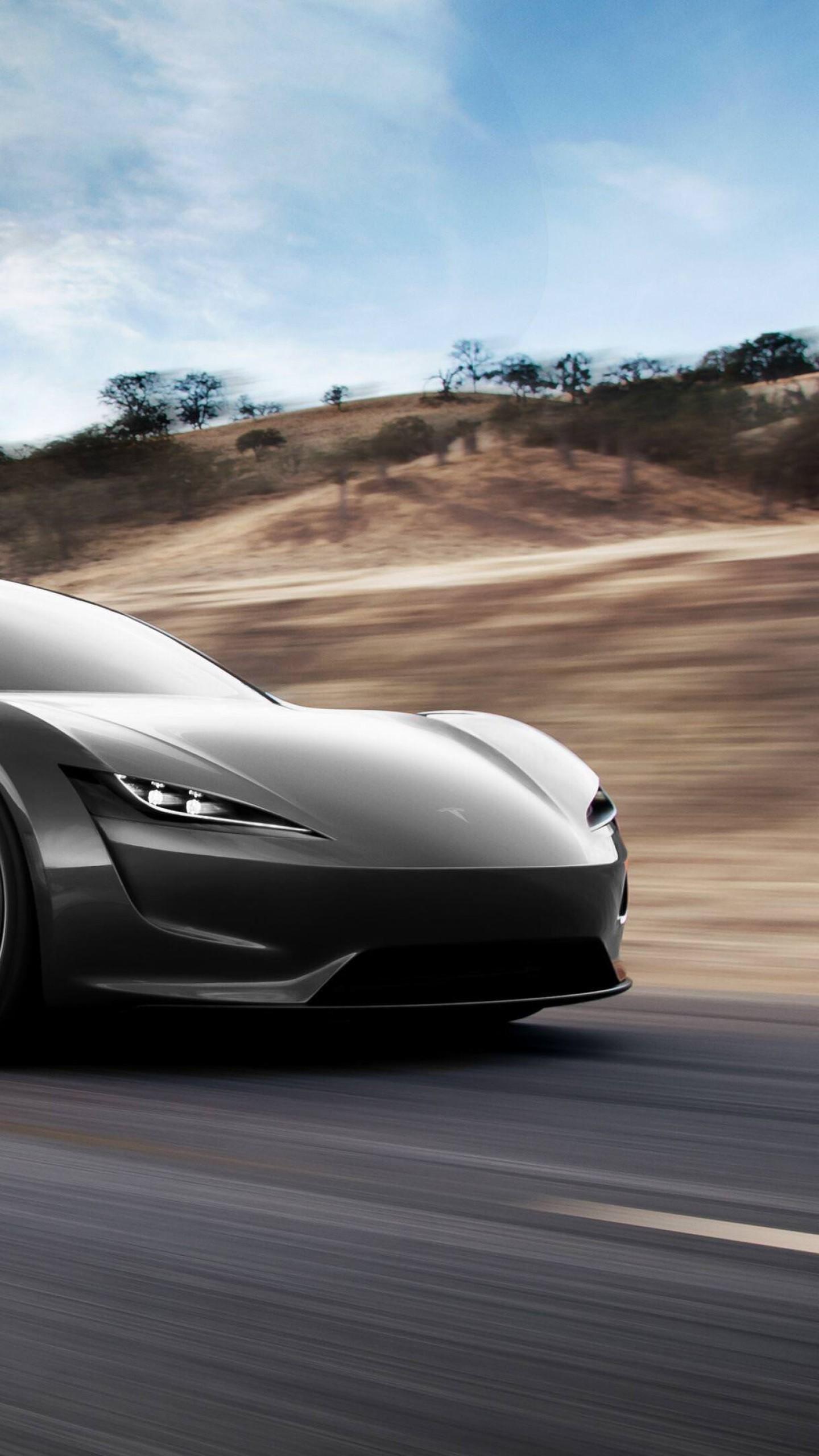 Supercars Gallery: Tesla Roadster HD Wallpaper