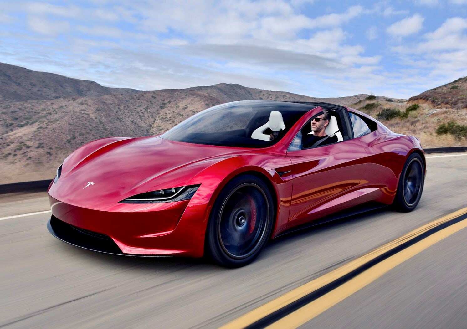 Supercars Gallery: Tesla Roadster Wallpaper