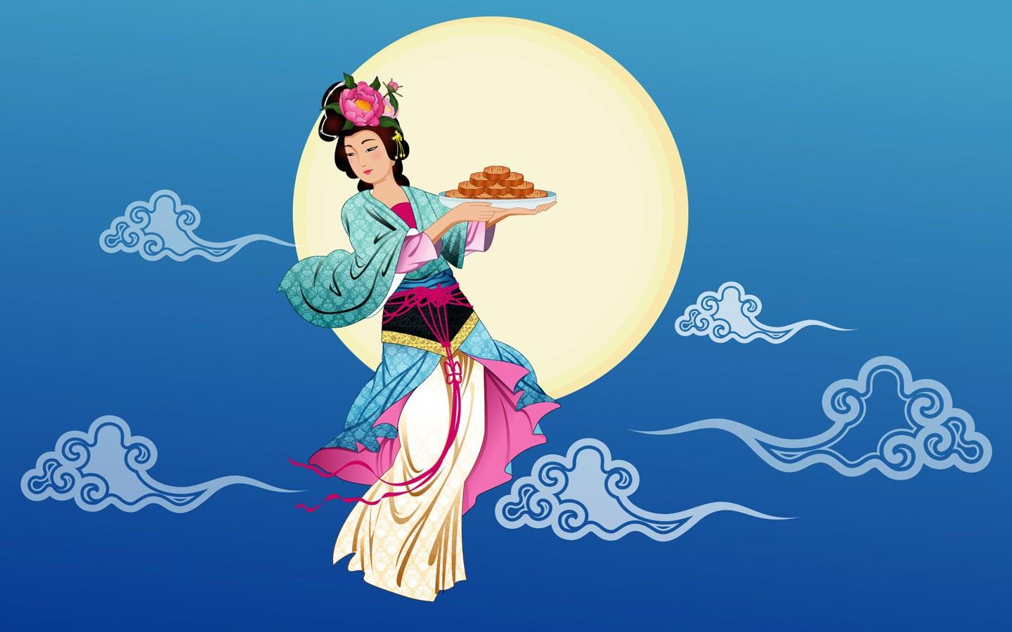 Mid Autumn Festival Moon Beautiful Wallpaper