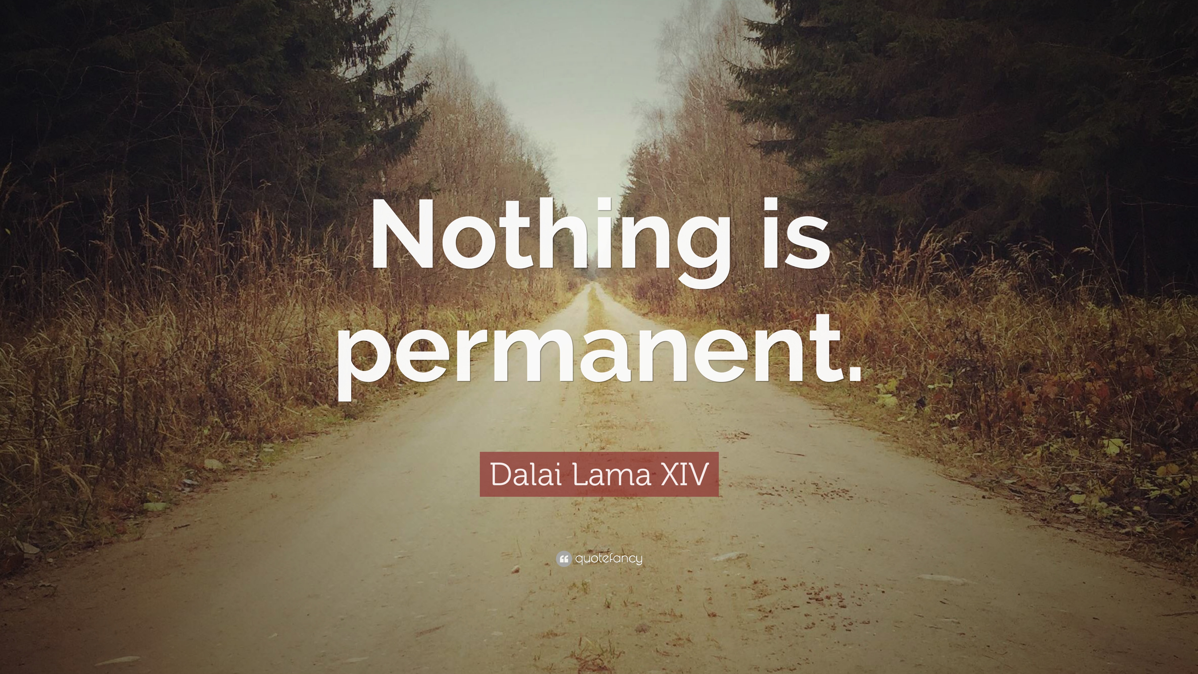 Dalai Lama XIV Quote: “Nothing is permanent.” 12 wallpaper