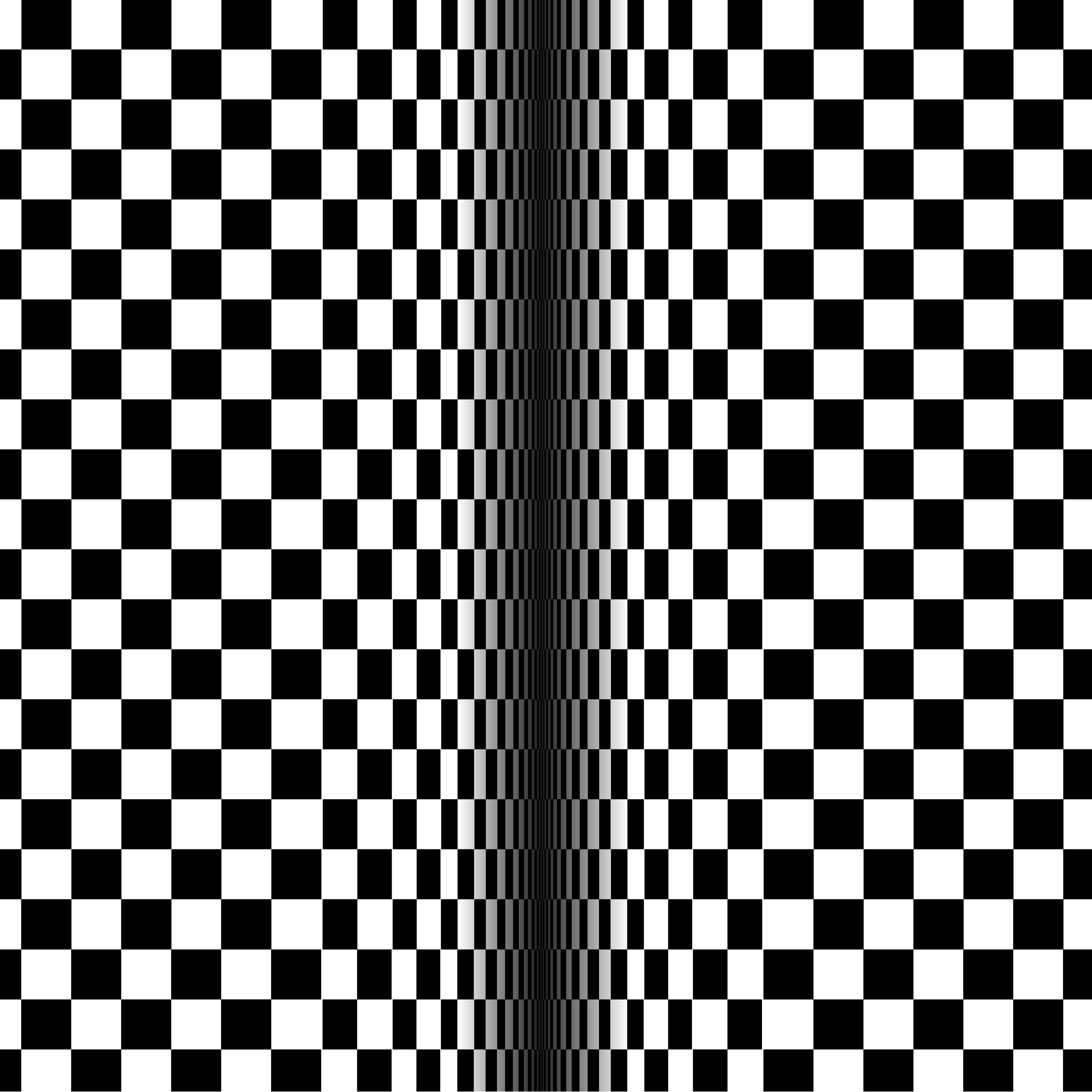 Download wallpaper 3415x3415 optical illusion, illusion, bw