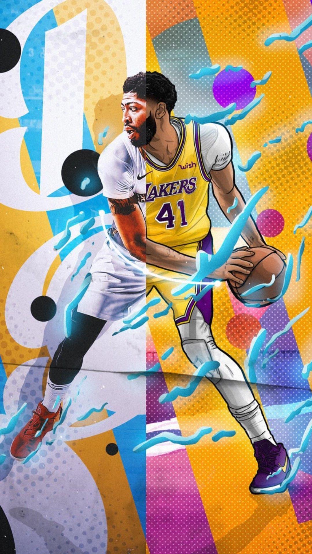 Anthony Davis Wallpaper. Nba picture, Lakers wallpaper, Nba basketball art