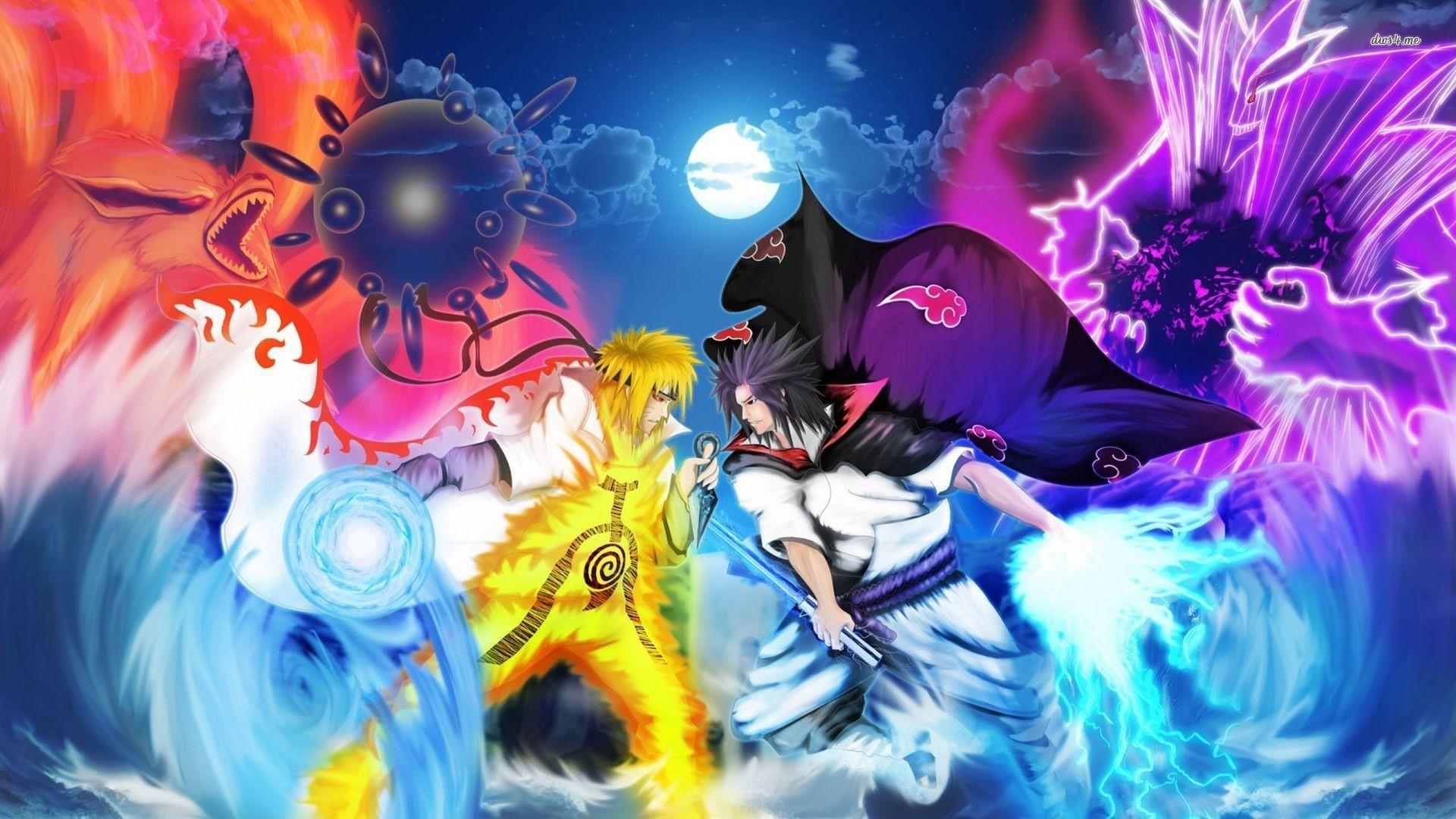 Naruto Vs Sasuke Wallpaper background picture