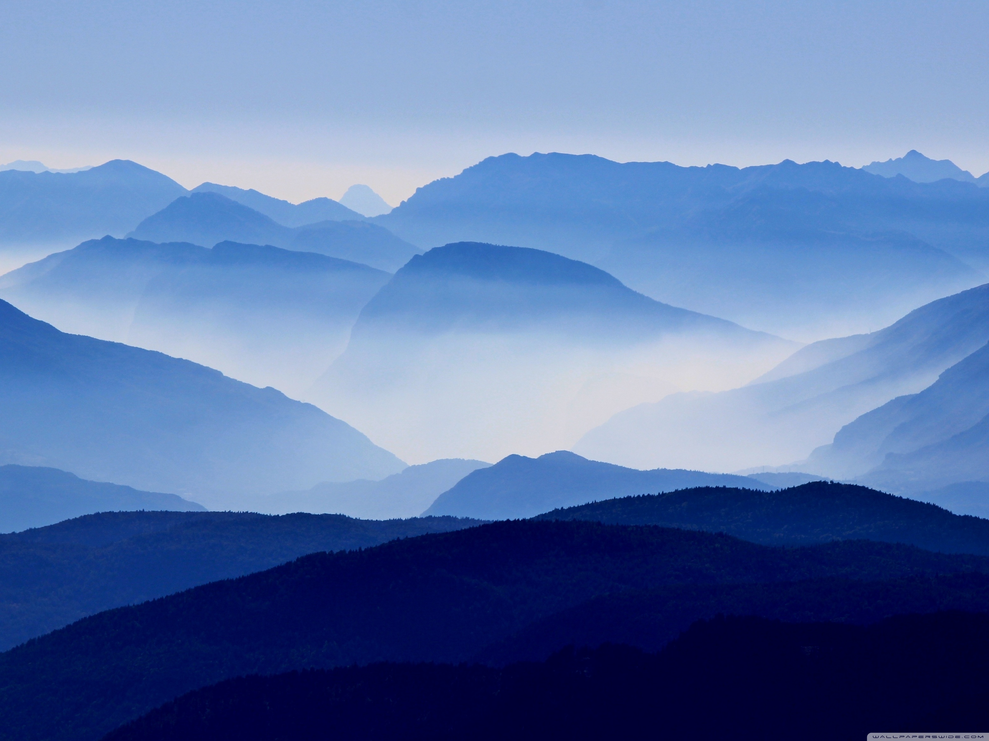 Blue Mountains Mist ❤ 4K HD Desktop Wallpaper for • Wide
