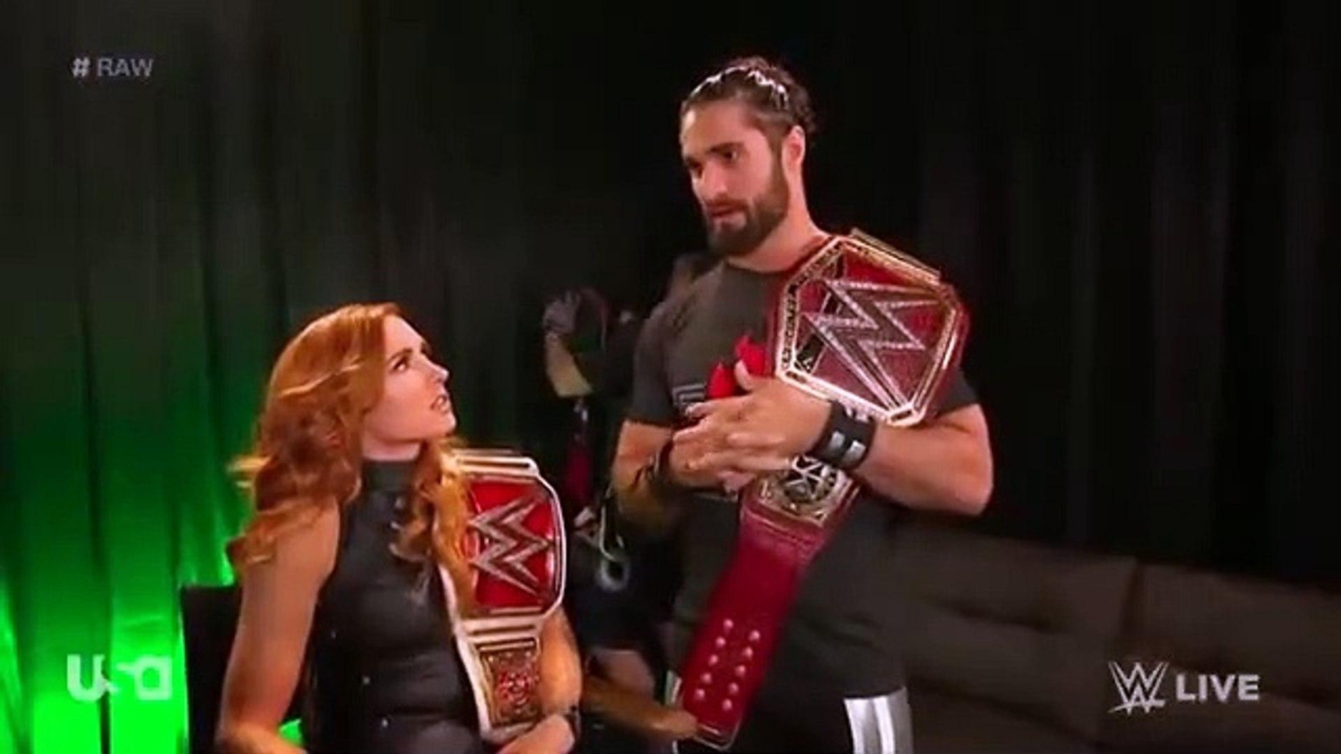 Seth Rollins And Becky Lynch Backstage 06 10 19