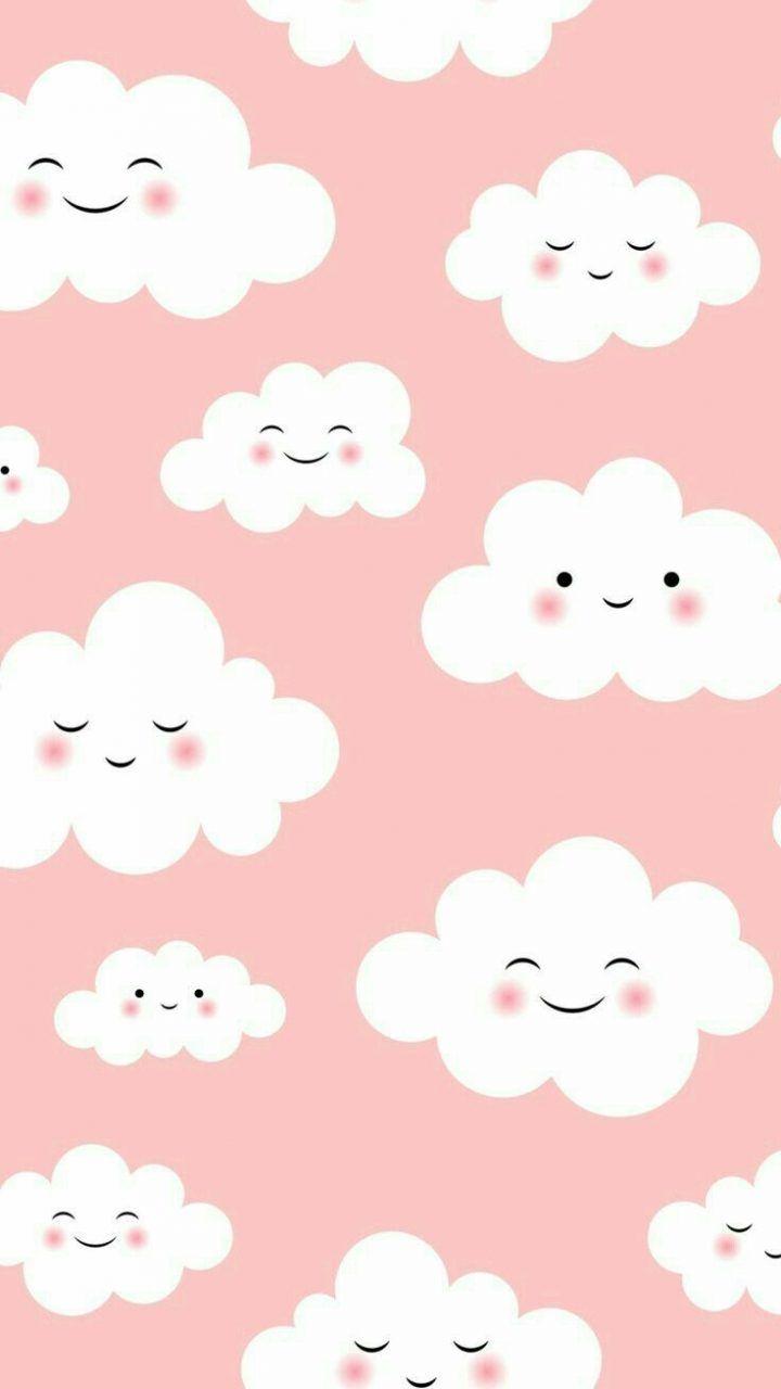 Pink Clouds. Тапет. Wallpaper iphone cute, Cute