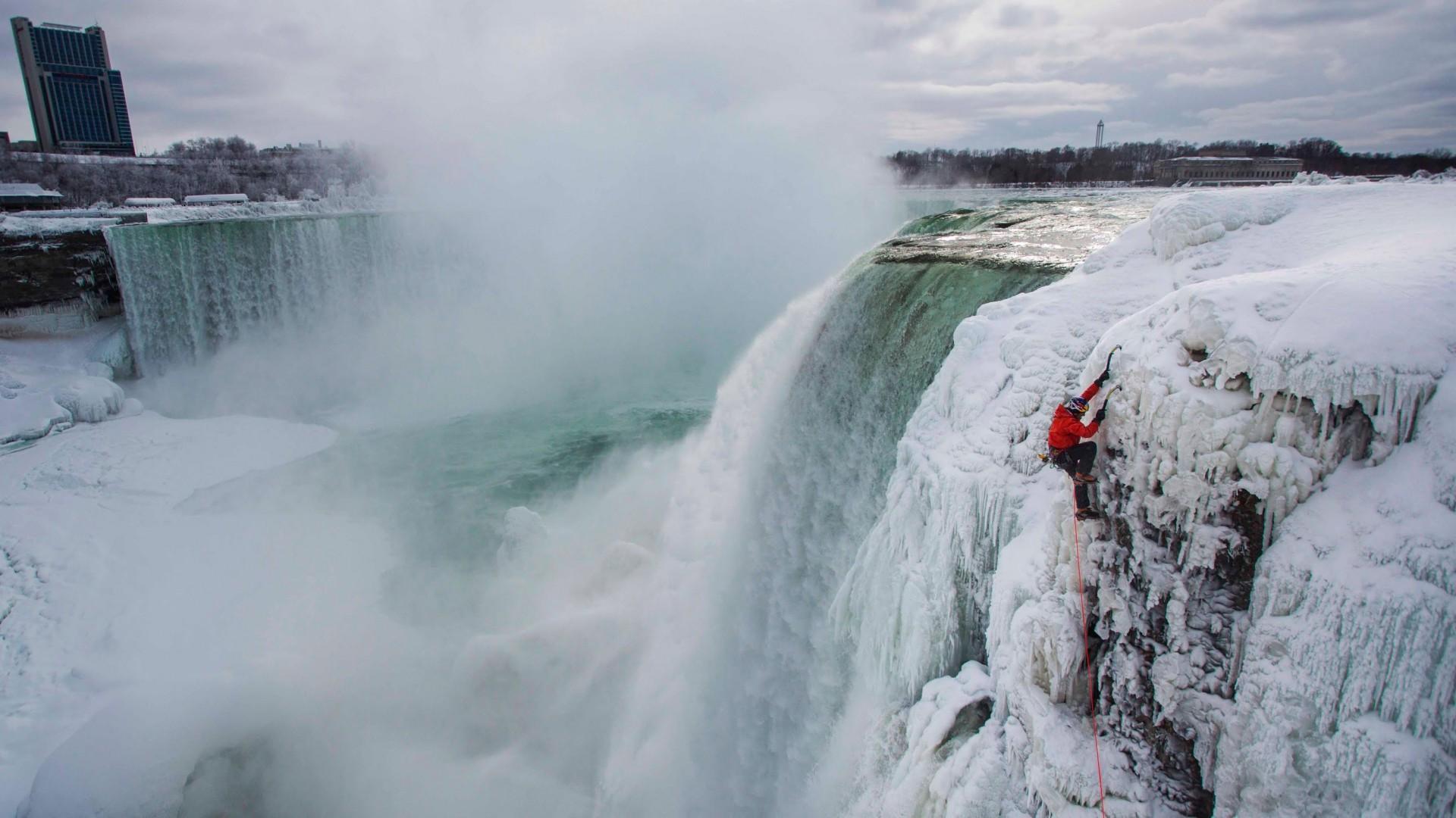 winter, Snow, Nature, Landscape, Niagara Falls, Ice