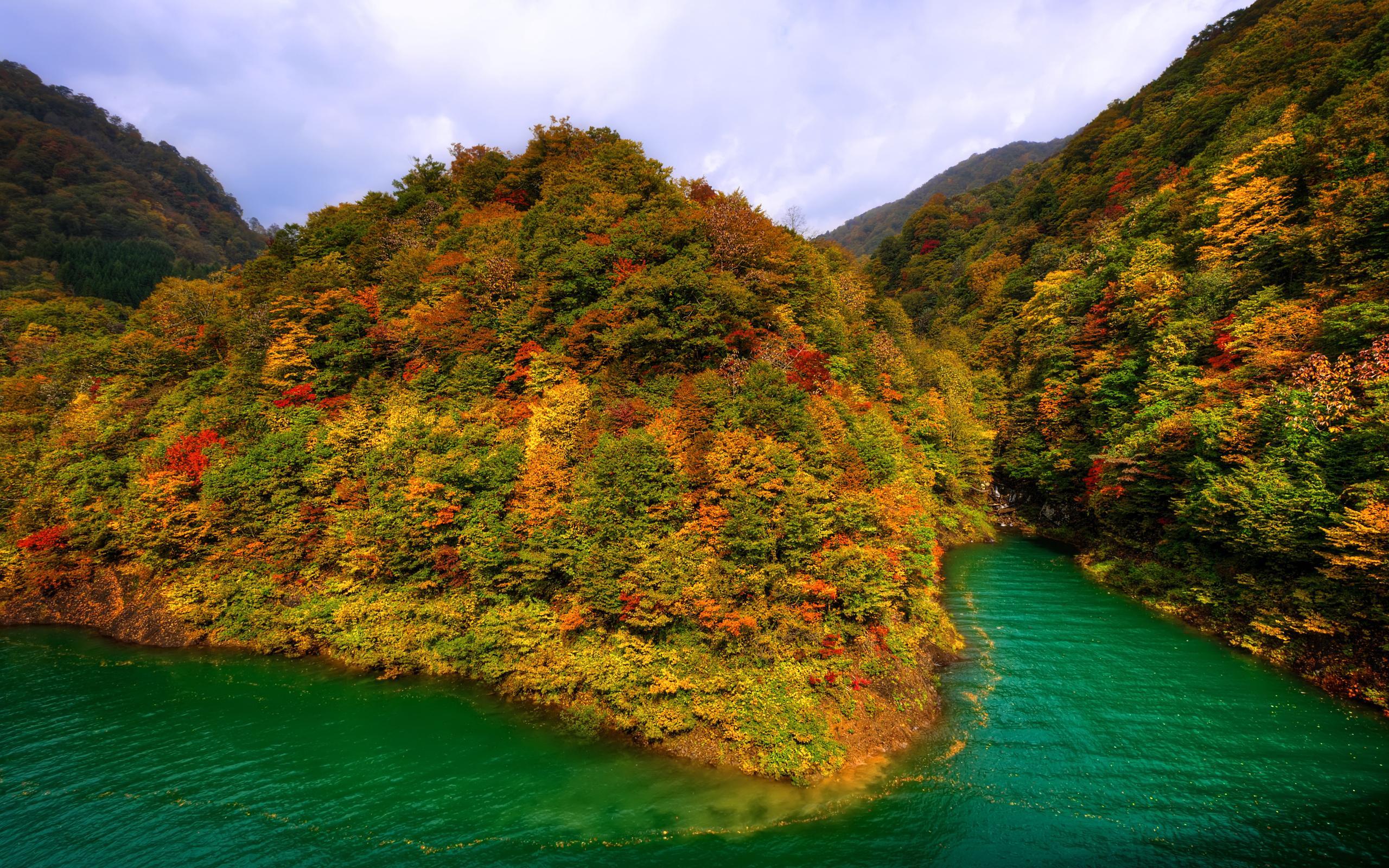 Mountains japan fall forest lake autumn lake wallpaper
