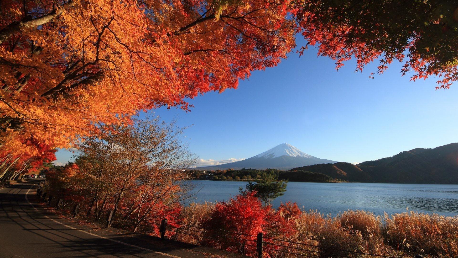 Autumn Japanese Lake Wallpapers Wallpaper Cave