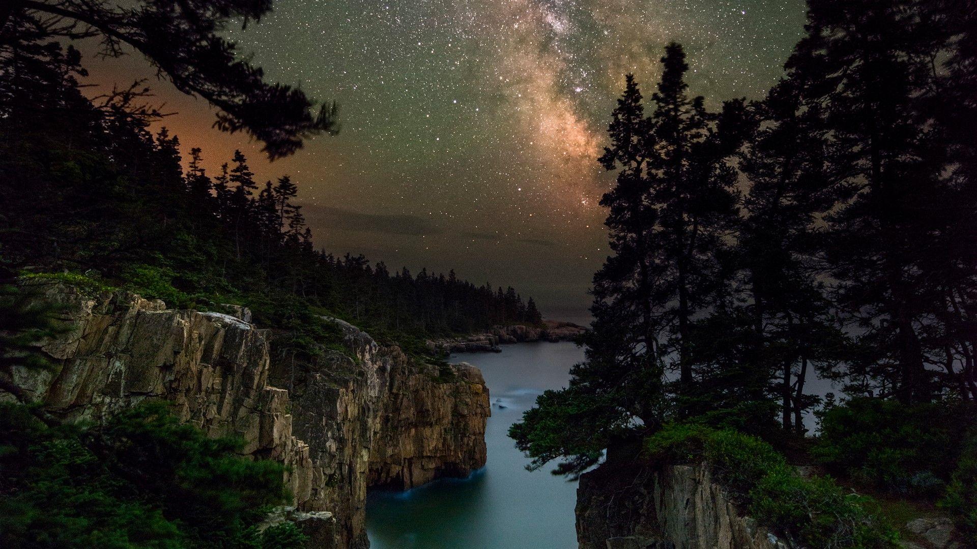 Milky Way as seen from Acadia National Park, Maine