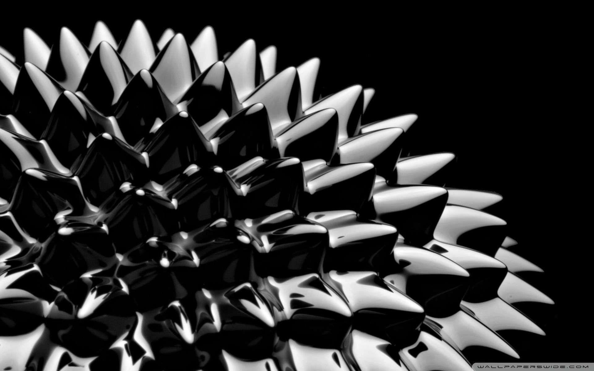 Ferrofluid Black And White Wallpaper 1080p HD. Wallpaper