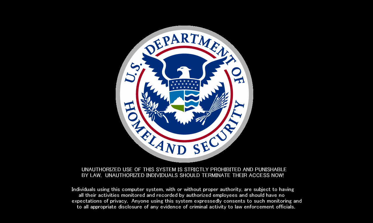 DHS Wallpaper. DHS Warning