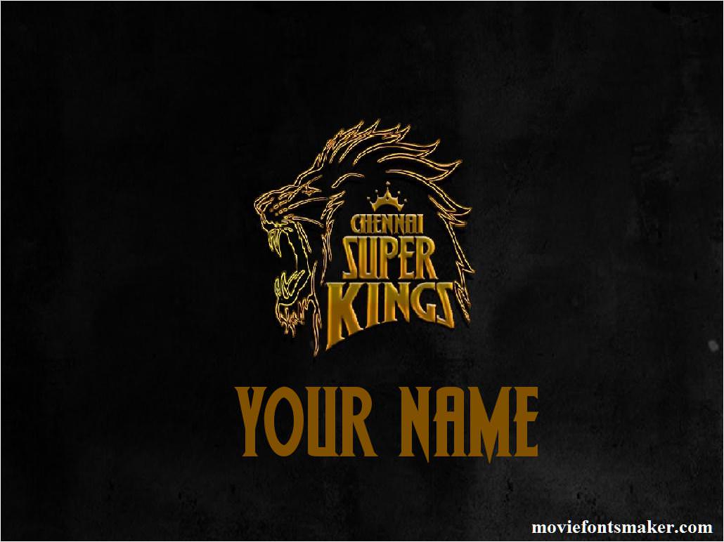 Chennai Super Kings Font Style