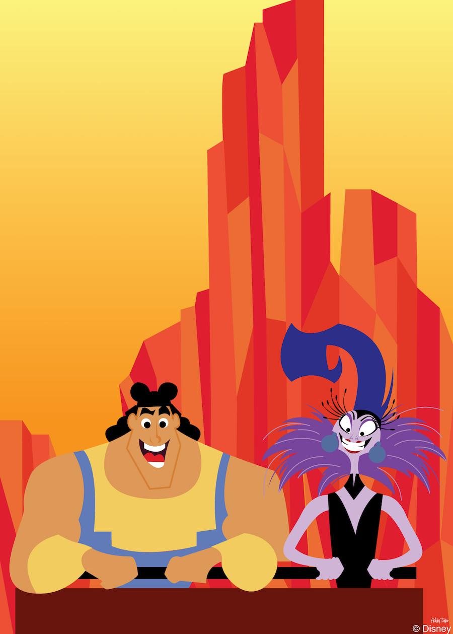 Disney Doodle: Yzma & Kronk Take On Big Thunder Mountain
