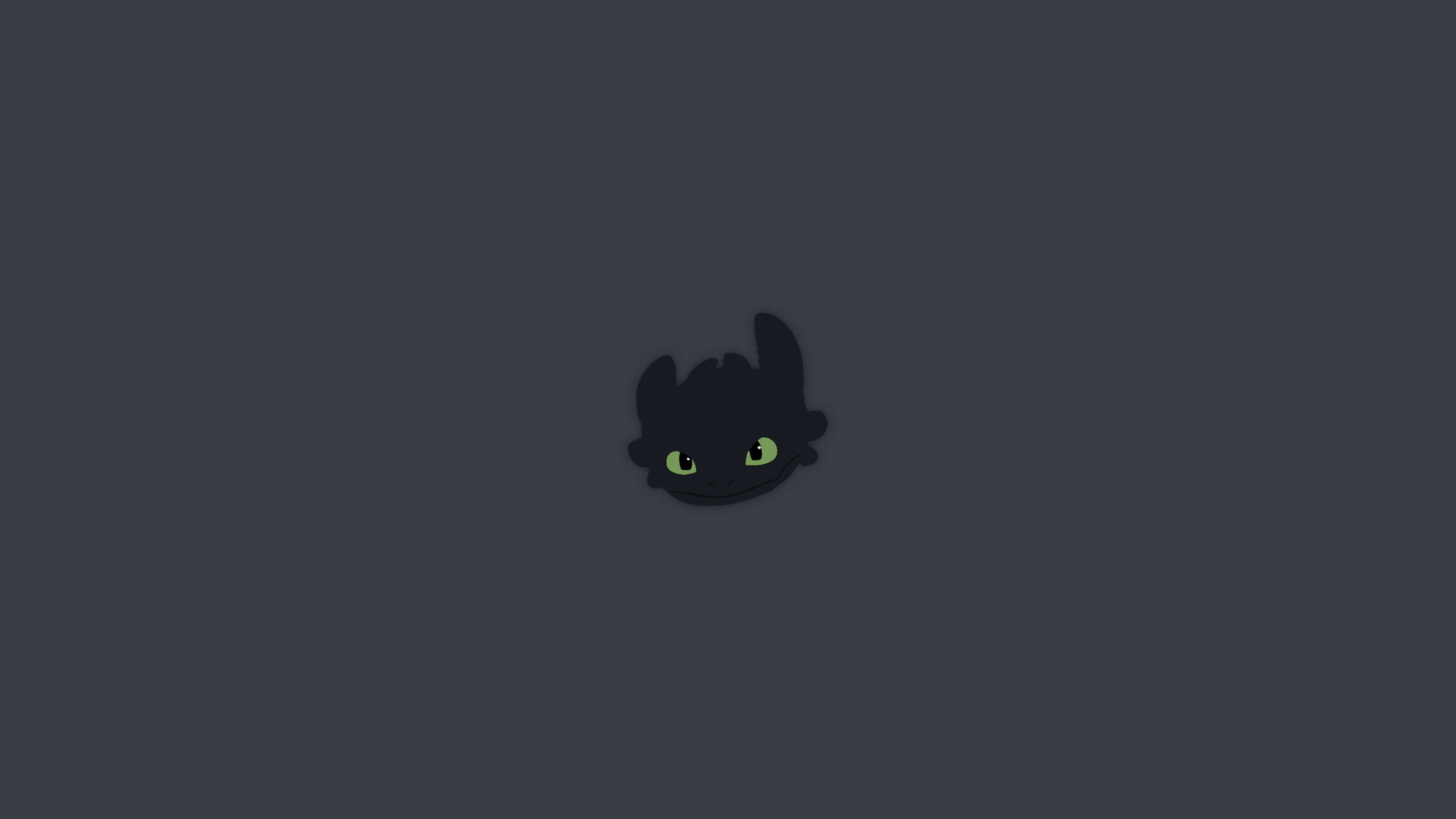I made a simple 4K Wallpaper of Toothless