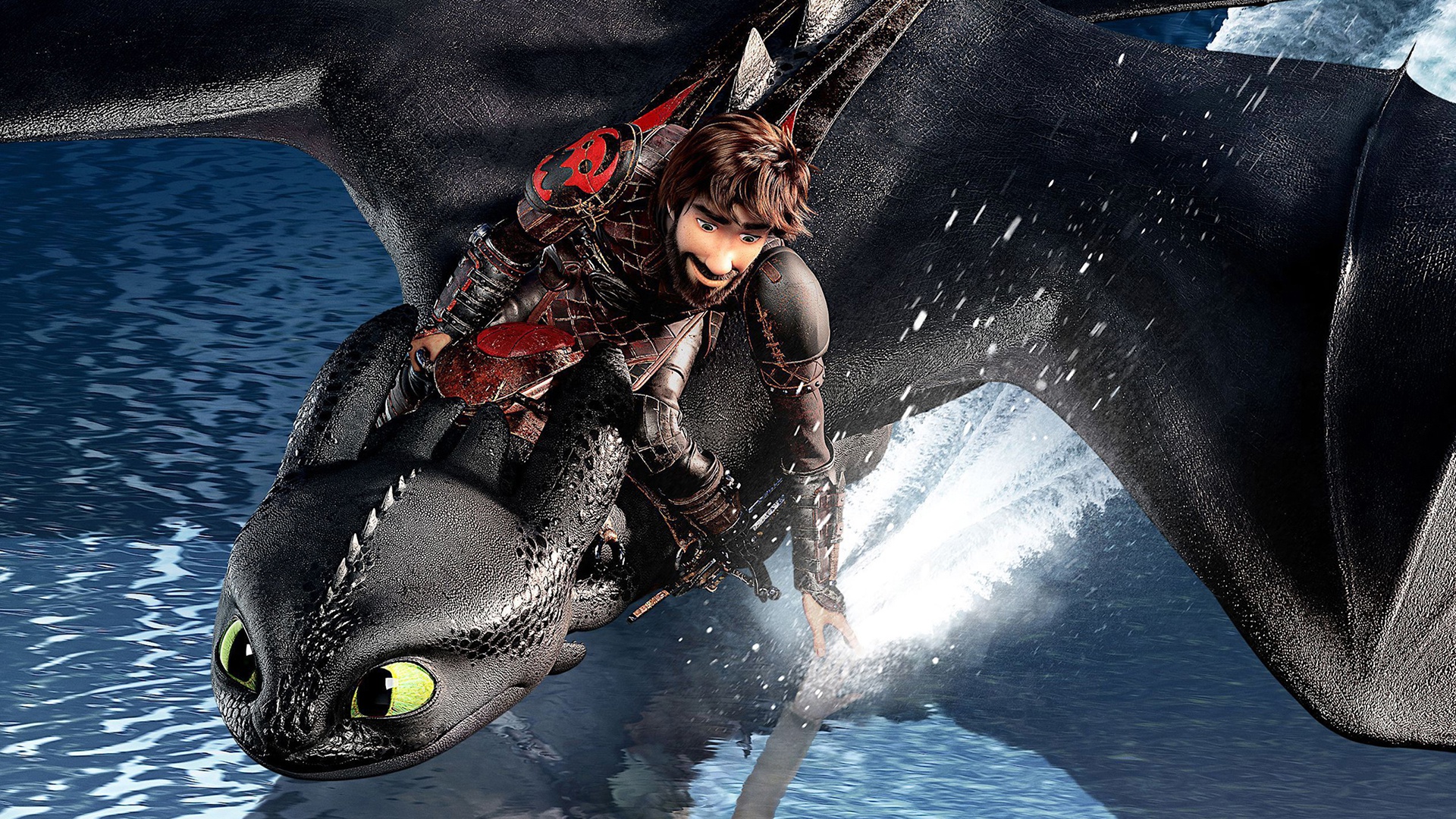 Wallpaper of Hiccup, How to Train Your Dragon Toothless