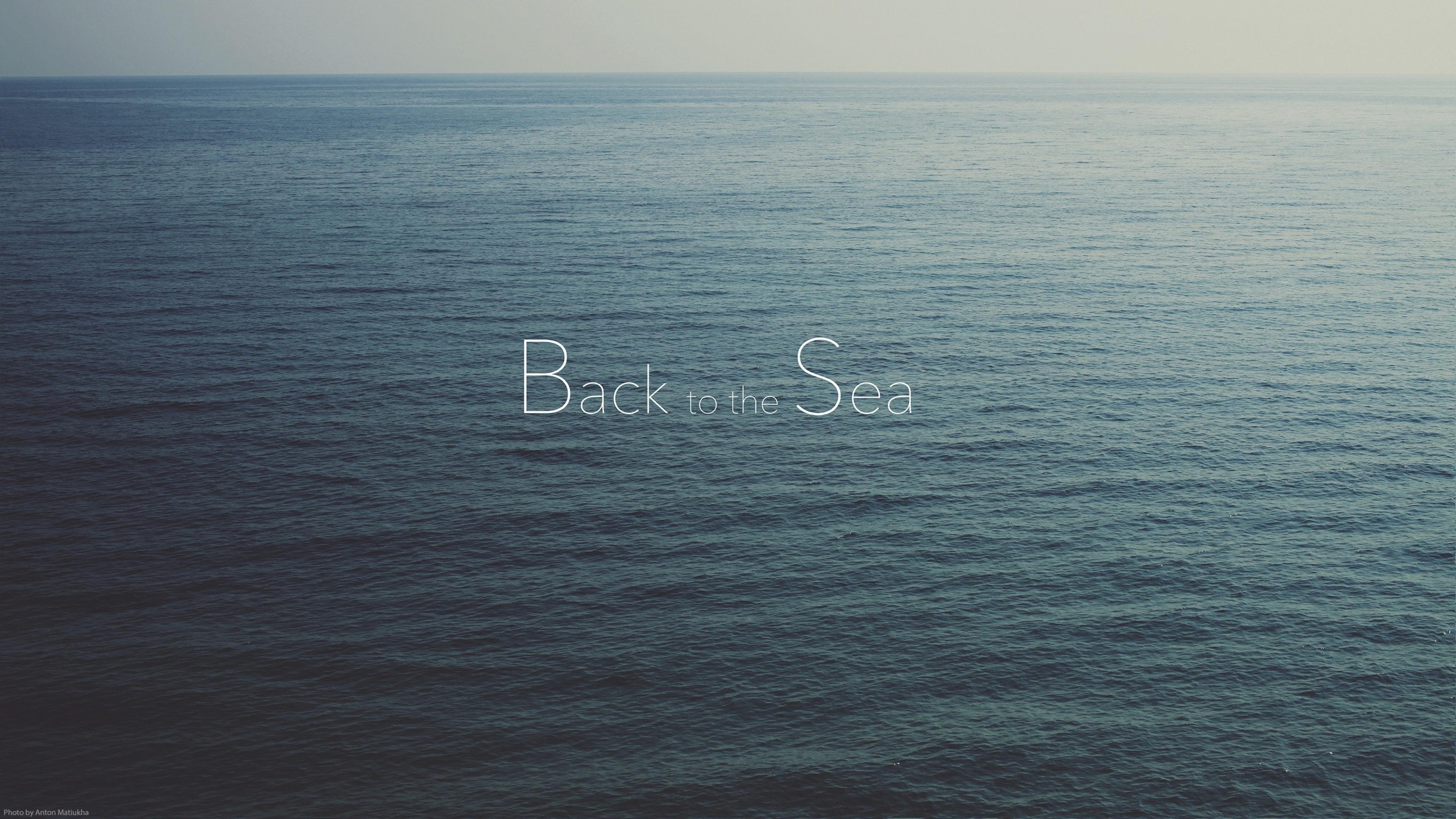 Sea Nostalgia Typography, HD Typography, 4k Wallpaper