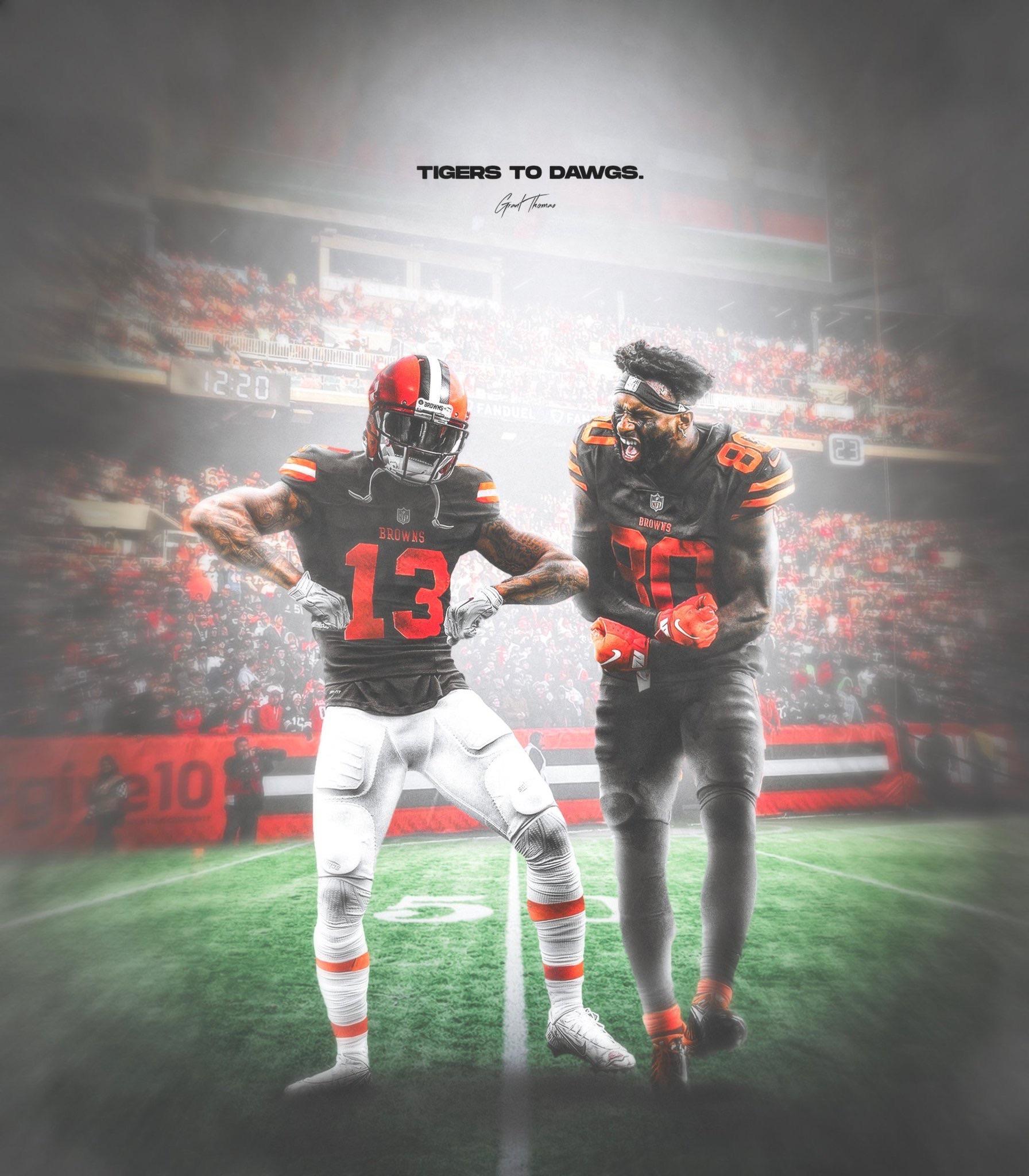 OC Tigers to Dawgs Poster. OBJ and Landry