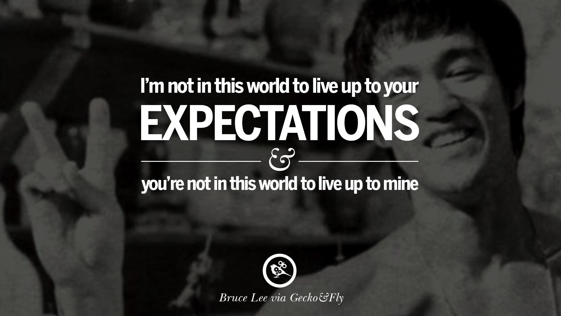 Inspirational Quotes from Bruce Lee's Martial Arts Movie
