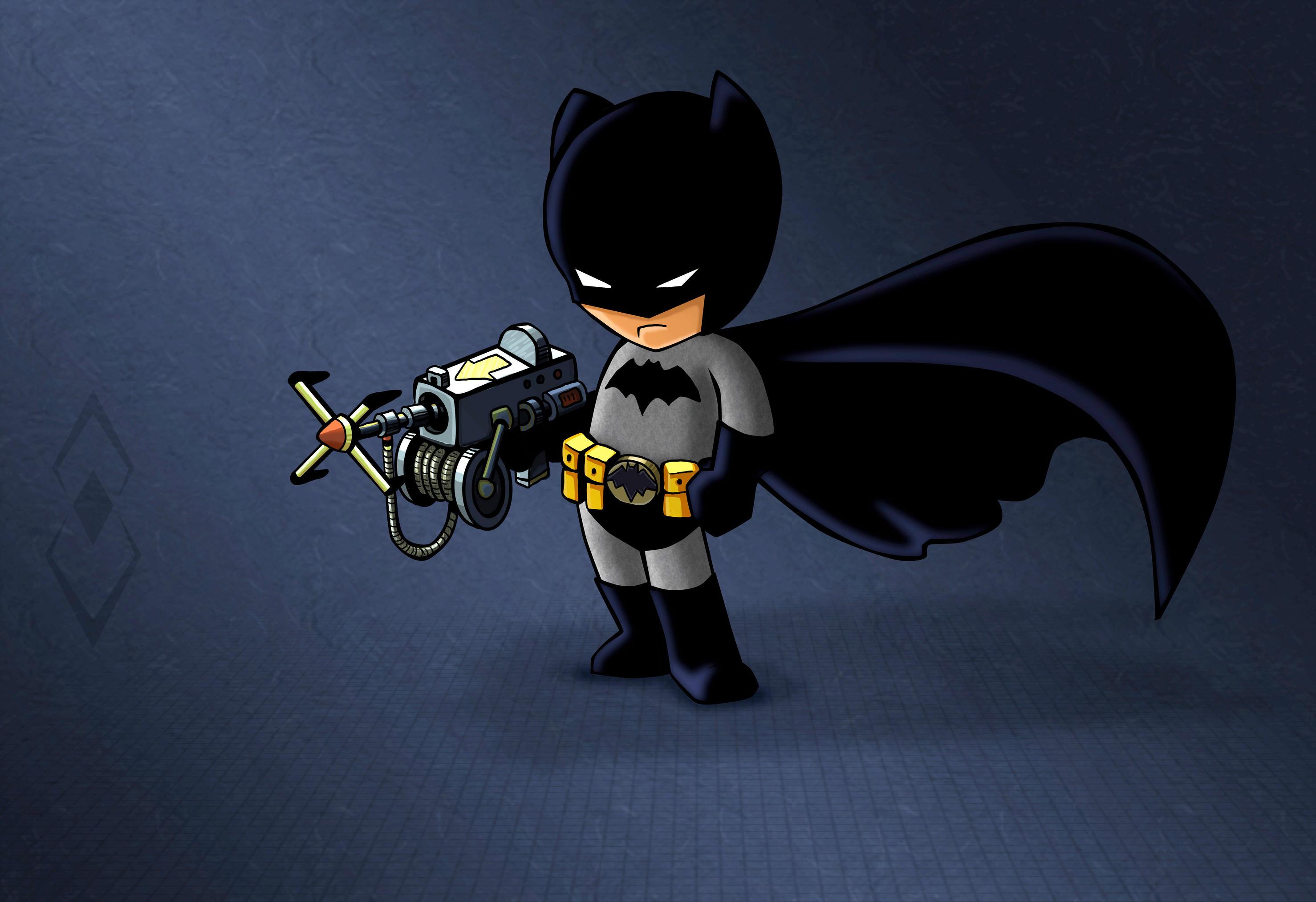 Chibi Batman, HD Superheroes, 4k Wallpaper, Image