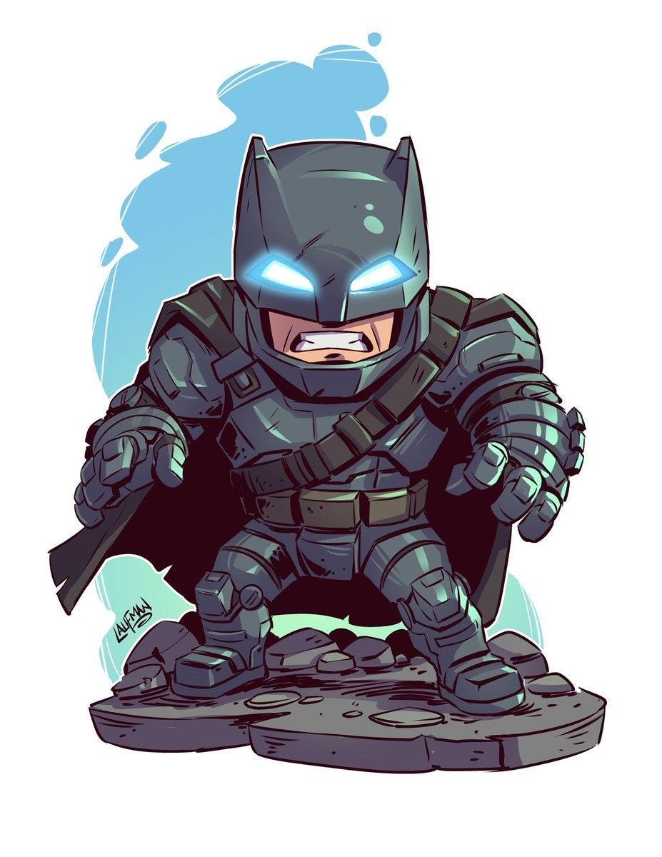 FANART: Armored Batman Chibi Commission