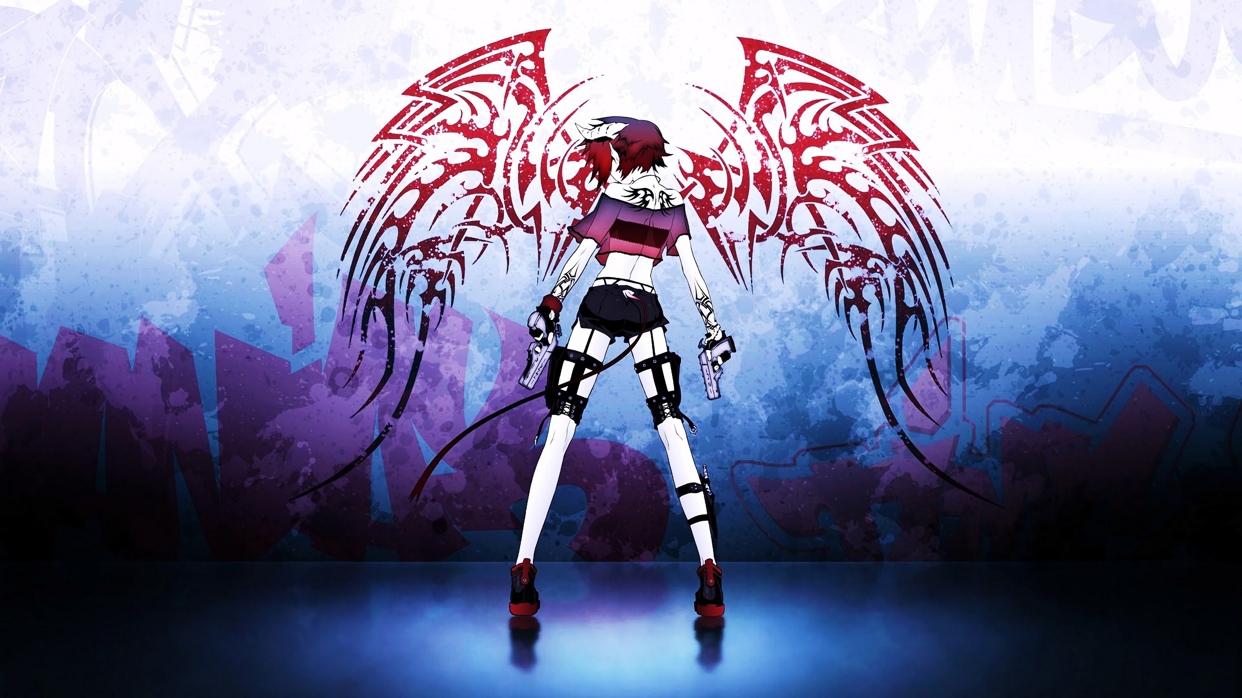 Demon Daughter Nightcore Devil, HD Anime, 4k Wallpaper