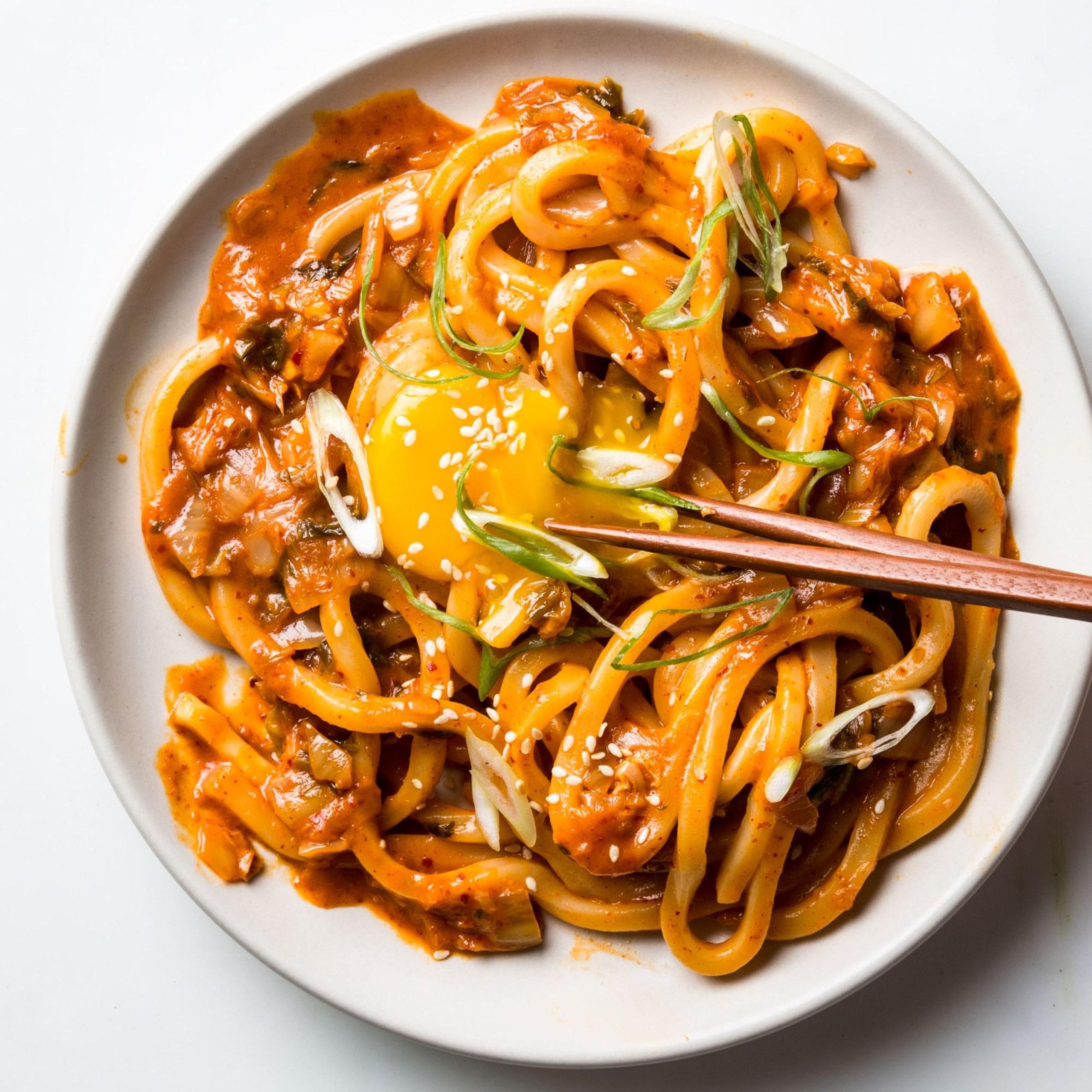More kimchi pasta image HD Wallpaper