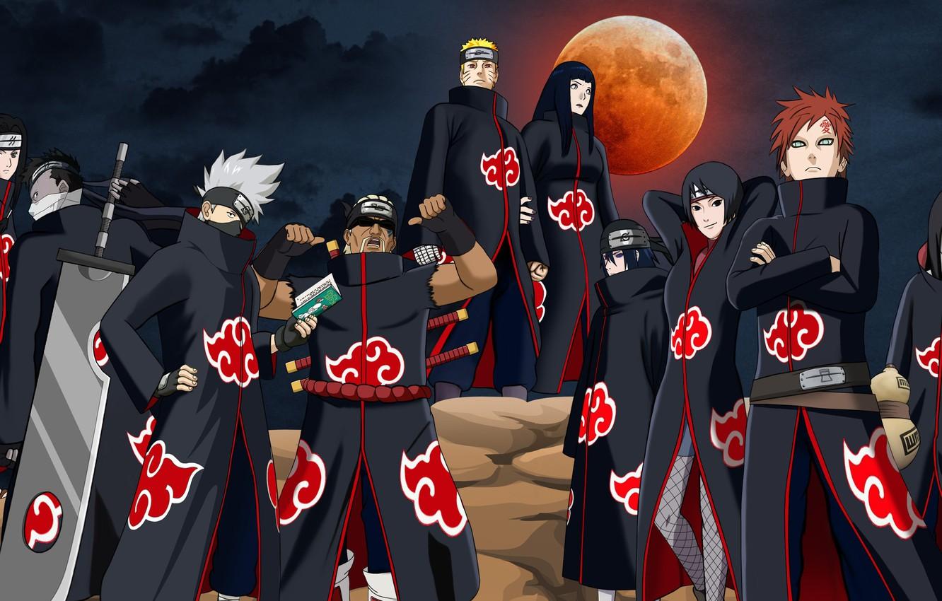 Wallpaper Naruto, anime, ninja, Akatsuki, manga, shinobi, Naruto Shippuden, jinchuuriki, japonese, anian image for desktop, section сёнэн