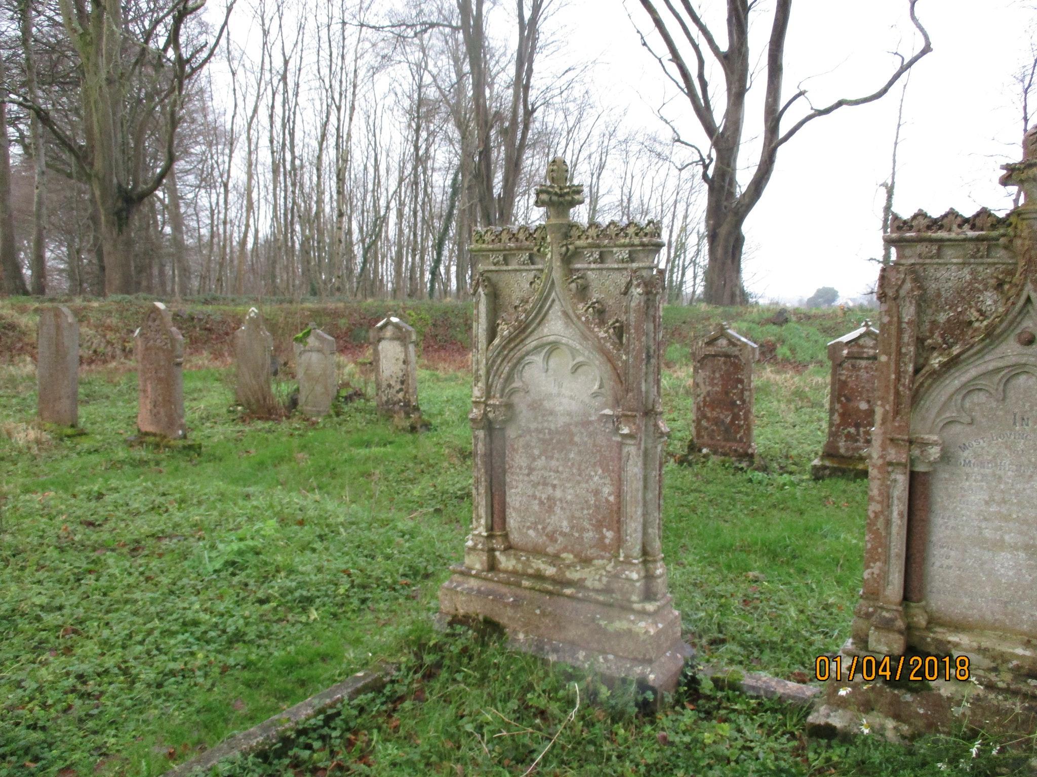 Free of cemetery, graveyard, headstone