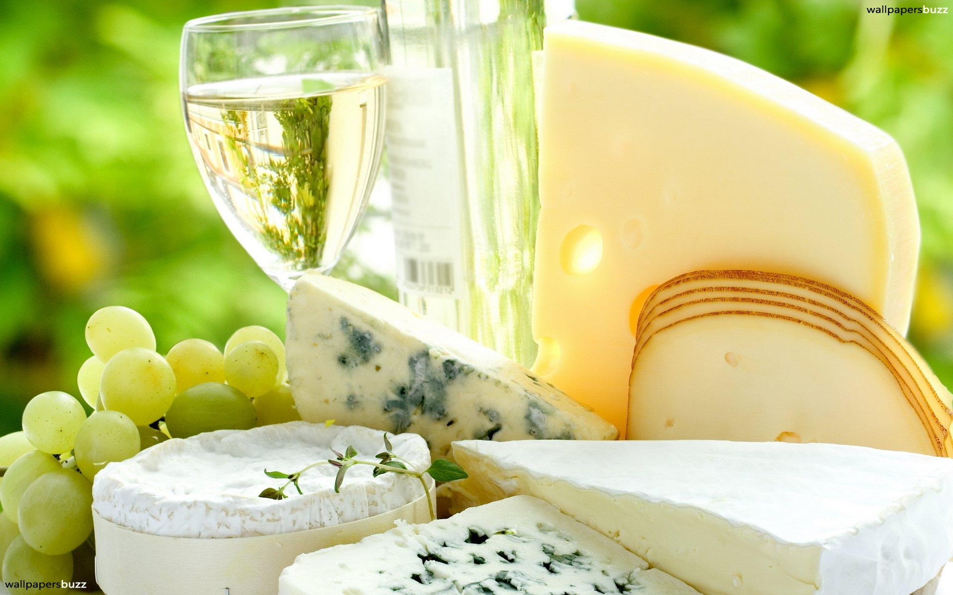 Blue cheese and wine HD Wallpaper