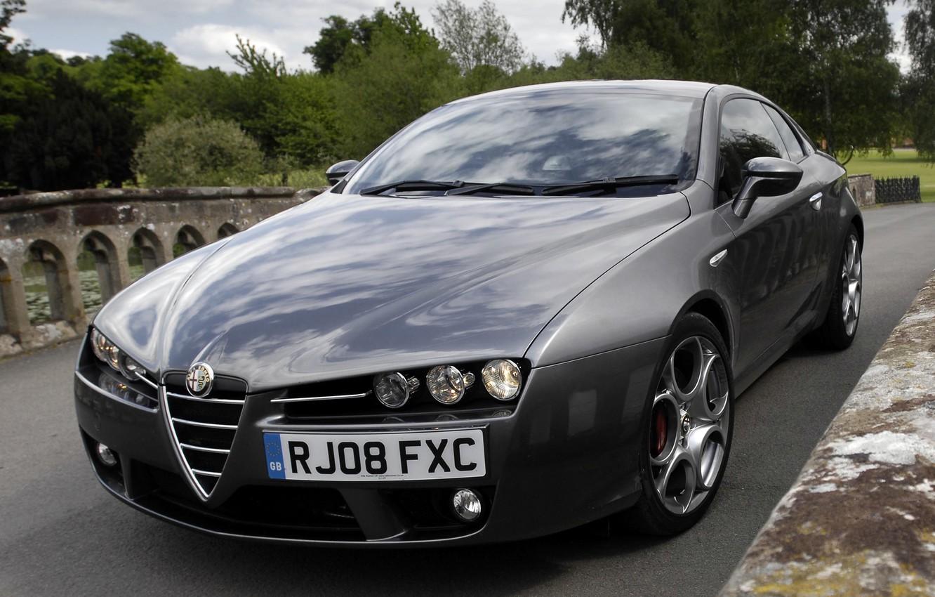 Wallpaper lights, the hood, Alfa Romeo, car, beautiful