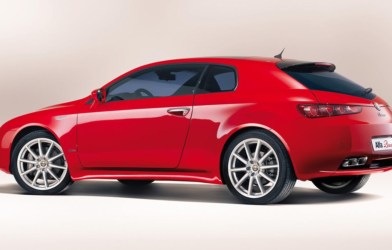 Wallpaper Red, Alfa, Romeo, Back, Brera, Rosso, Alfa Red